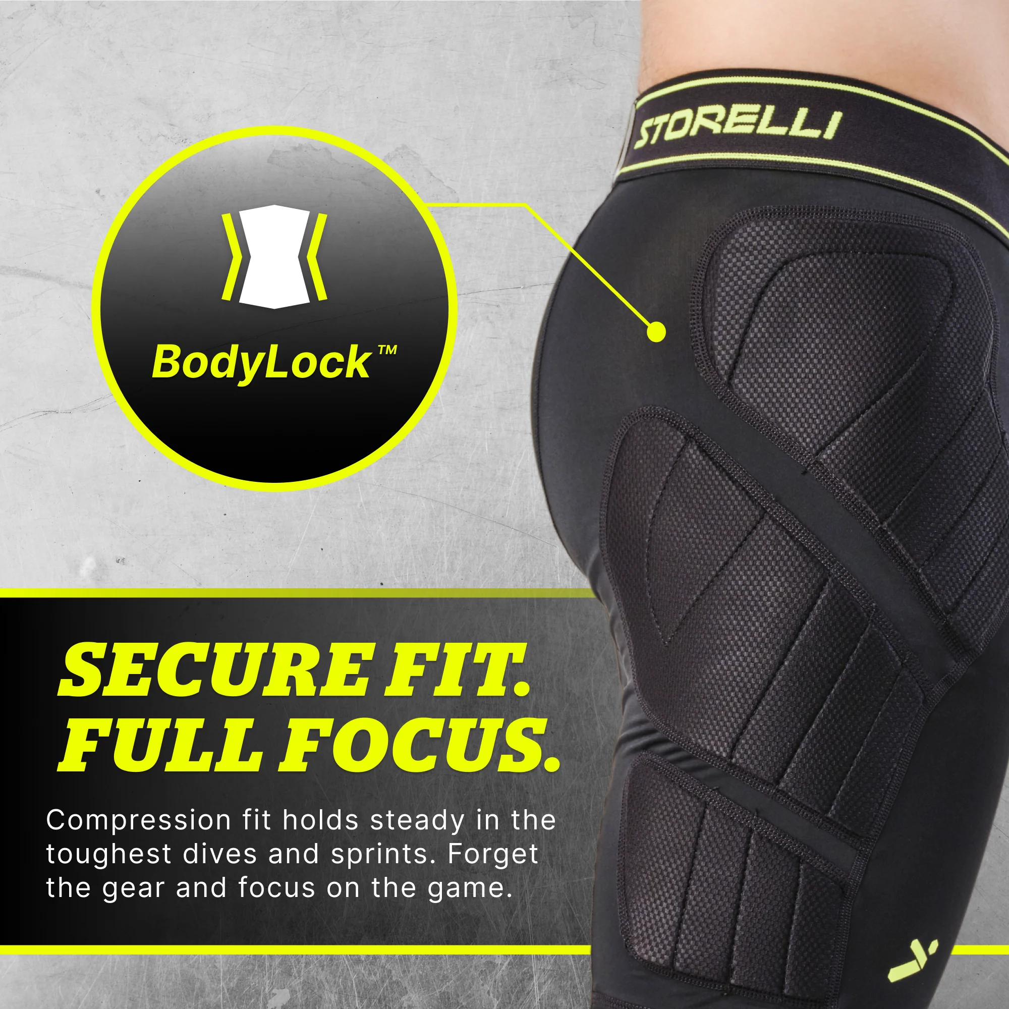 STORELLI BODYSHIELD IMPACT SLIDERS JUNIOR (LIGHTLY PADDED)