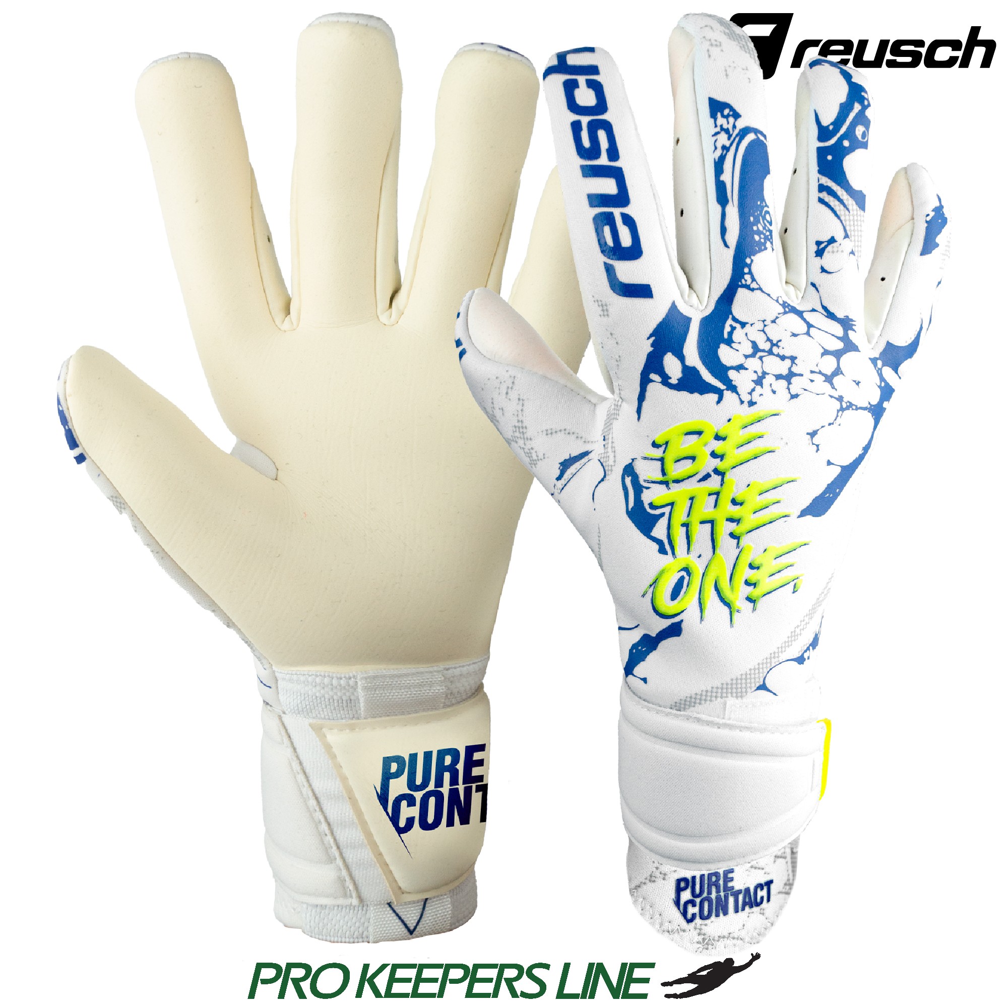 REUSCH PURE CONTACT GOLD X WHITE/DEEP BLUE