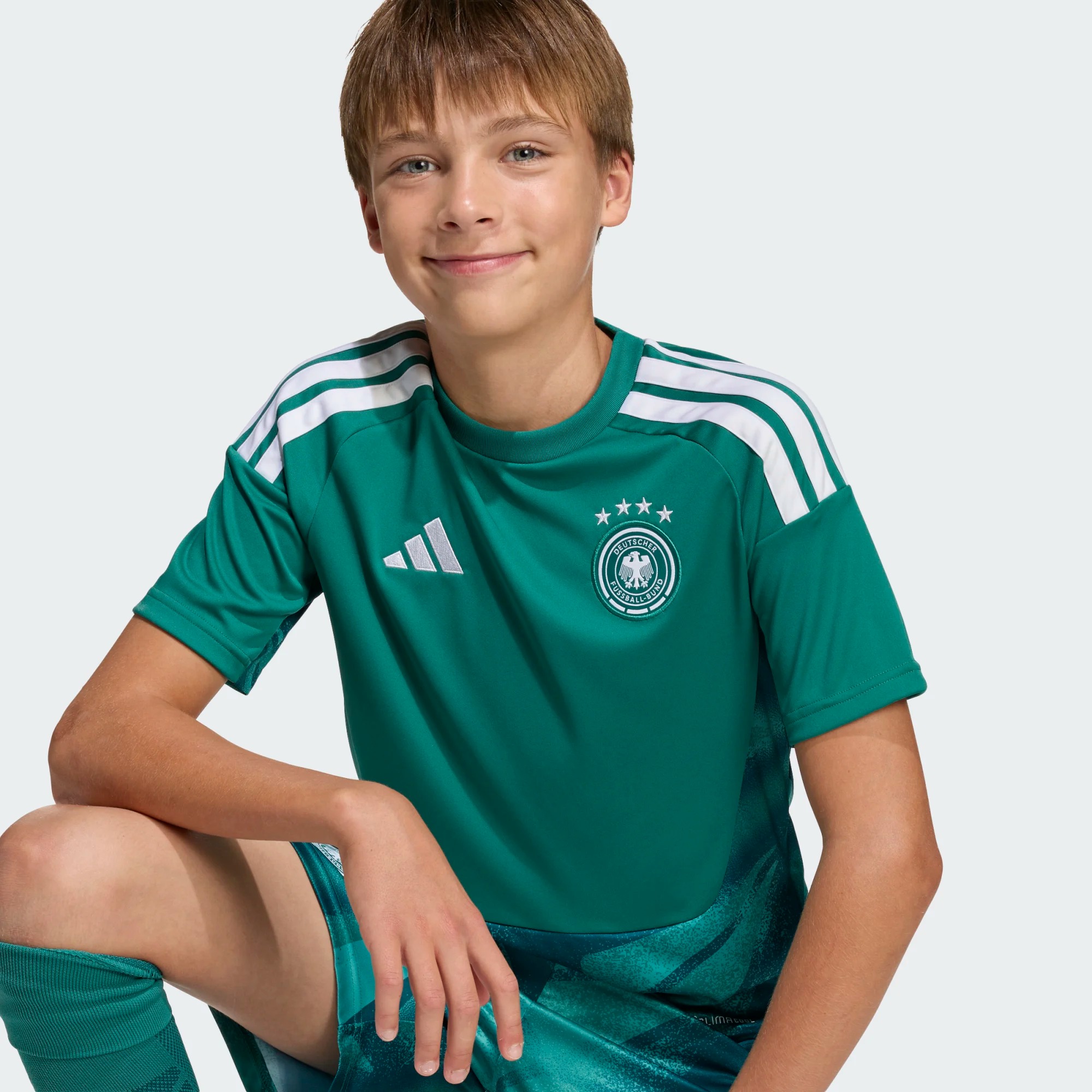 ADIDAS GERMANY 26 HOME GOALKEEPER KIDS SHORT SLEEVE JERSEY
