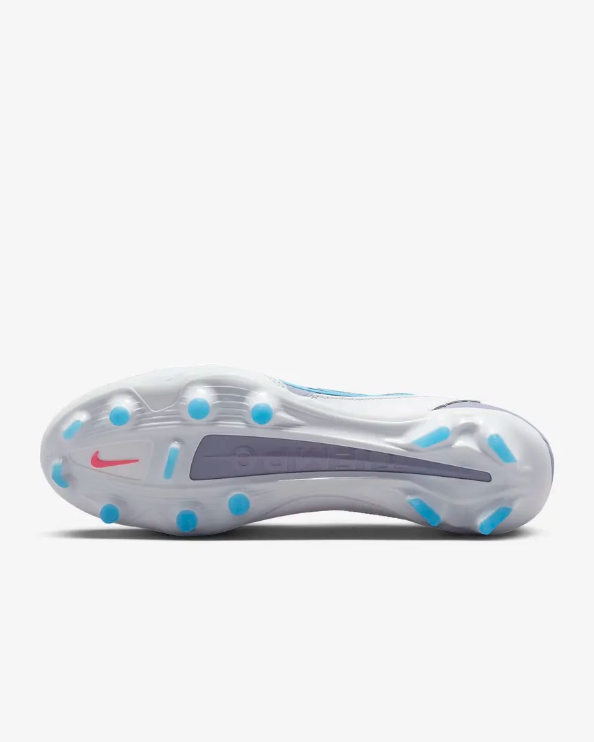 NIKE TIEMPO LEGEND 9 PRO FG WHITE/BLACK/BALTIC BLUE | US 9.5  display picture 1