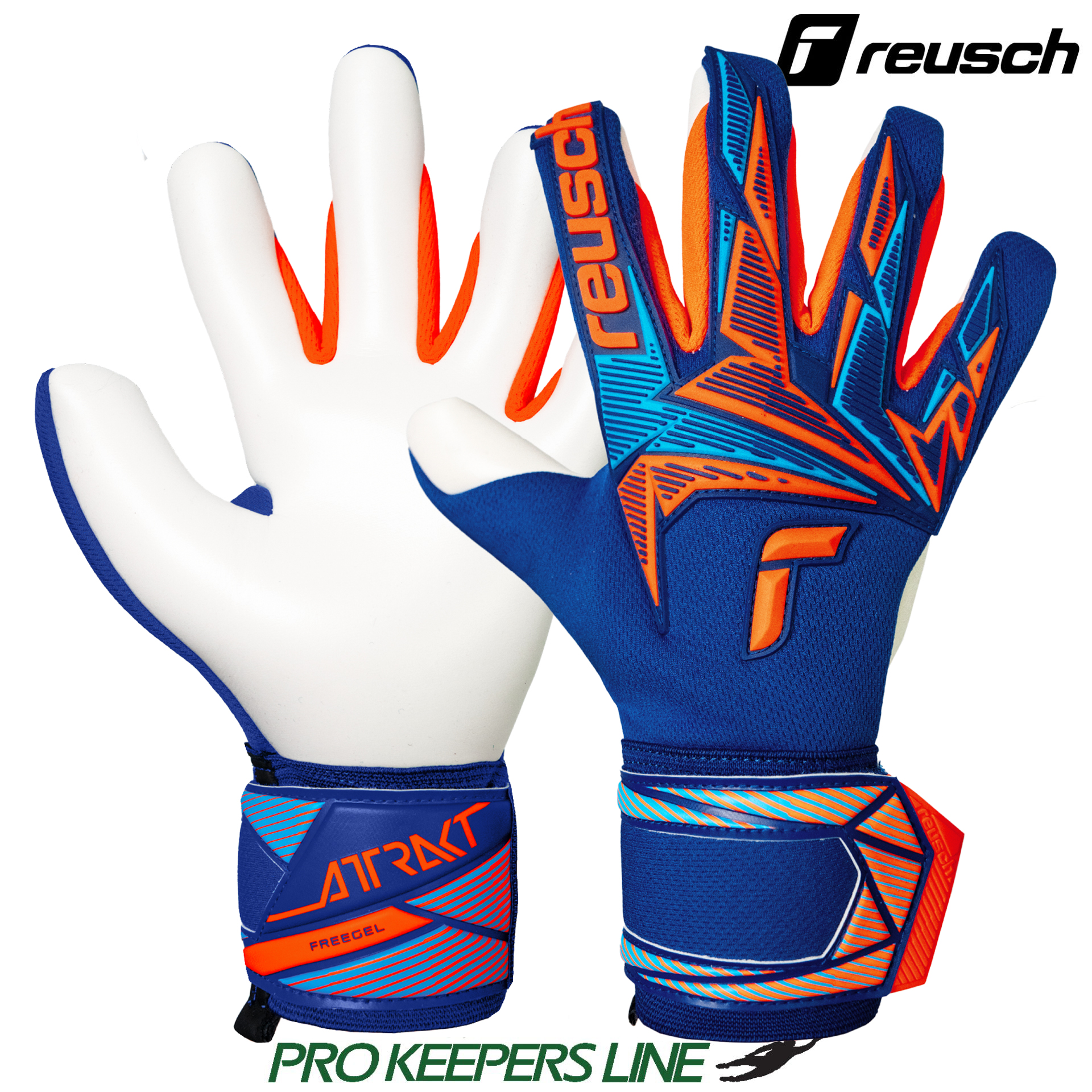 REUSCH ATTRAKT FREEGEL ADVANCE JUNIOR SHARP BLUE/SHOCKING ORANGE