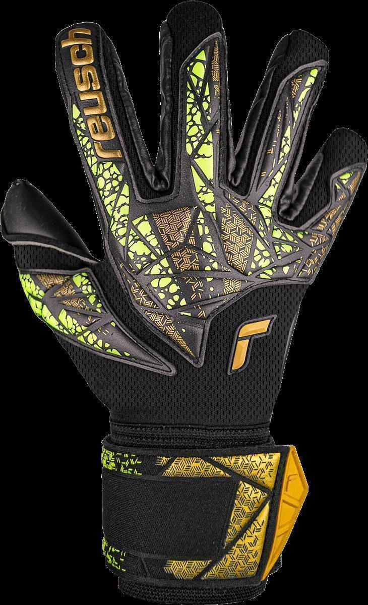 REUSCH ATTRAKT DUO FINGER SUPPORT BLACK/GOLD/YELLOW