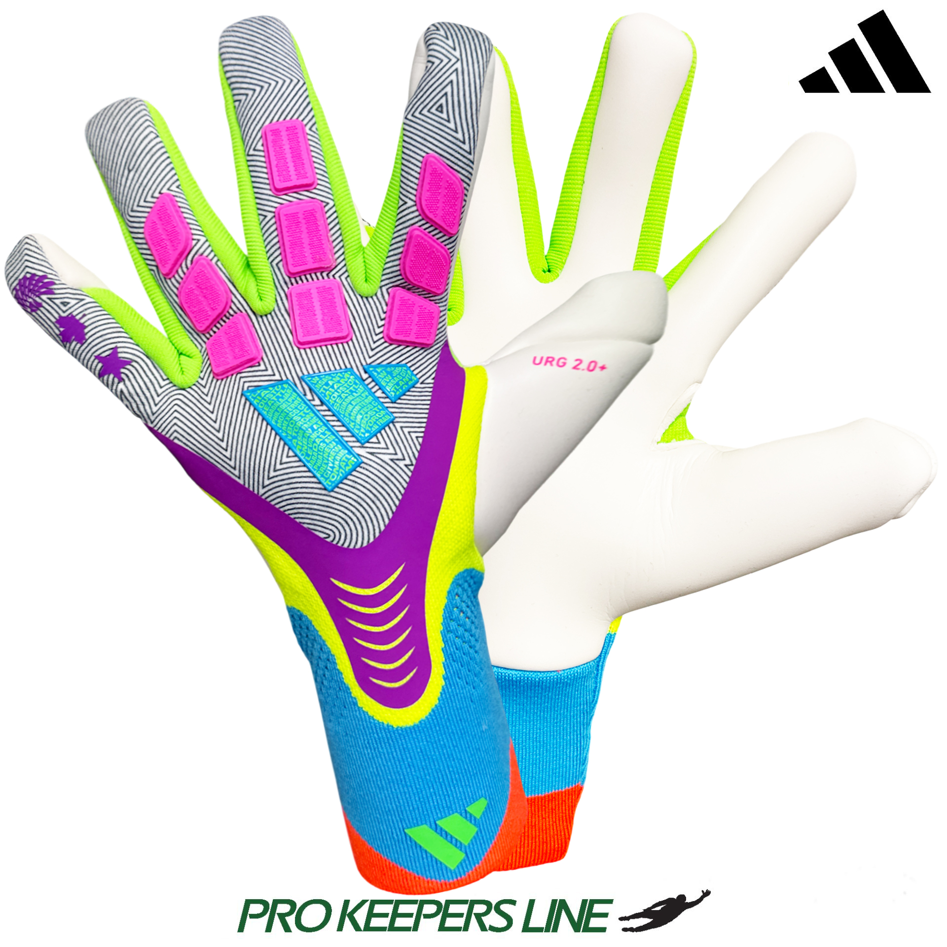 ADIDAS PREDATOR GL PRO SOLAR YELLOW/BRIGHT CYAN/WHITE