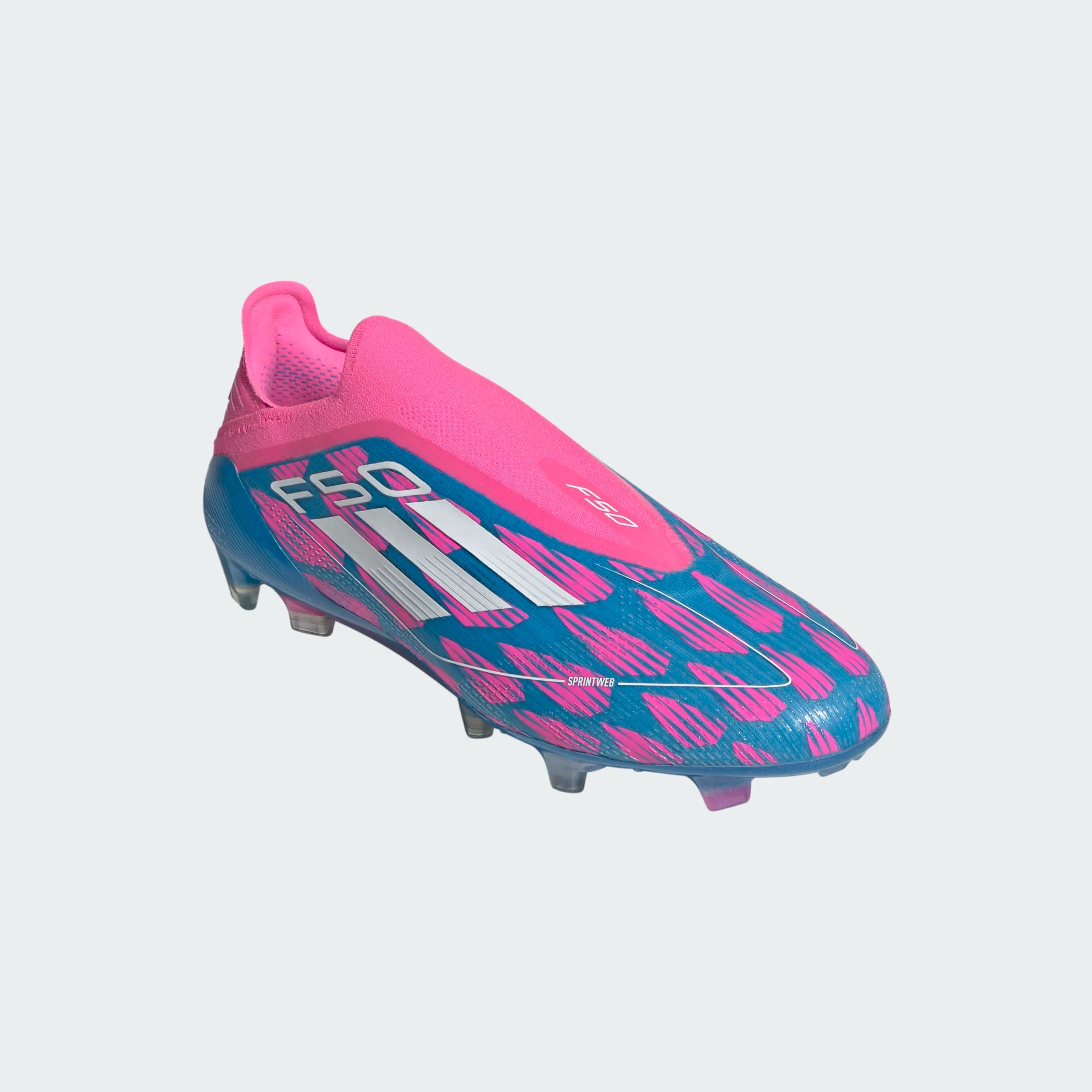 ADIDAS F50 ELITE LL FG SOLAR BLUE/WHITE/SOLAR PINK | UK 8.5 (US 9