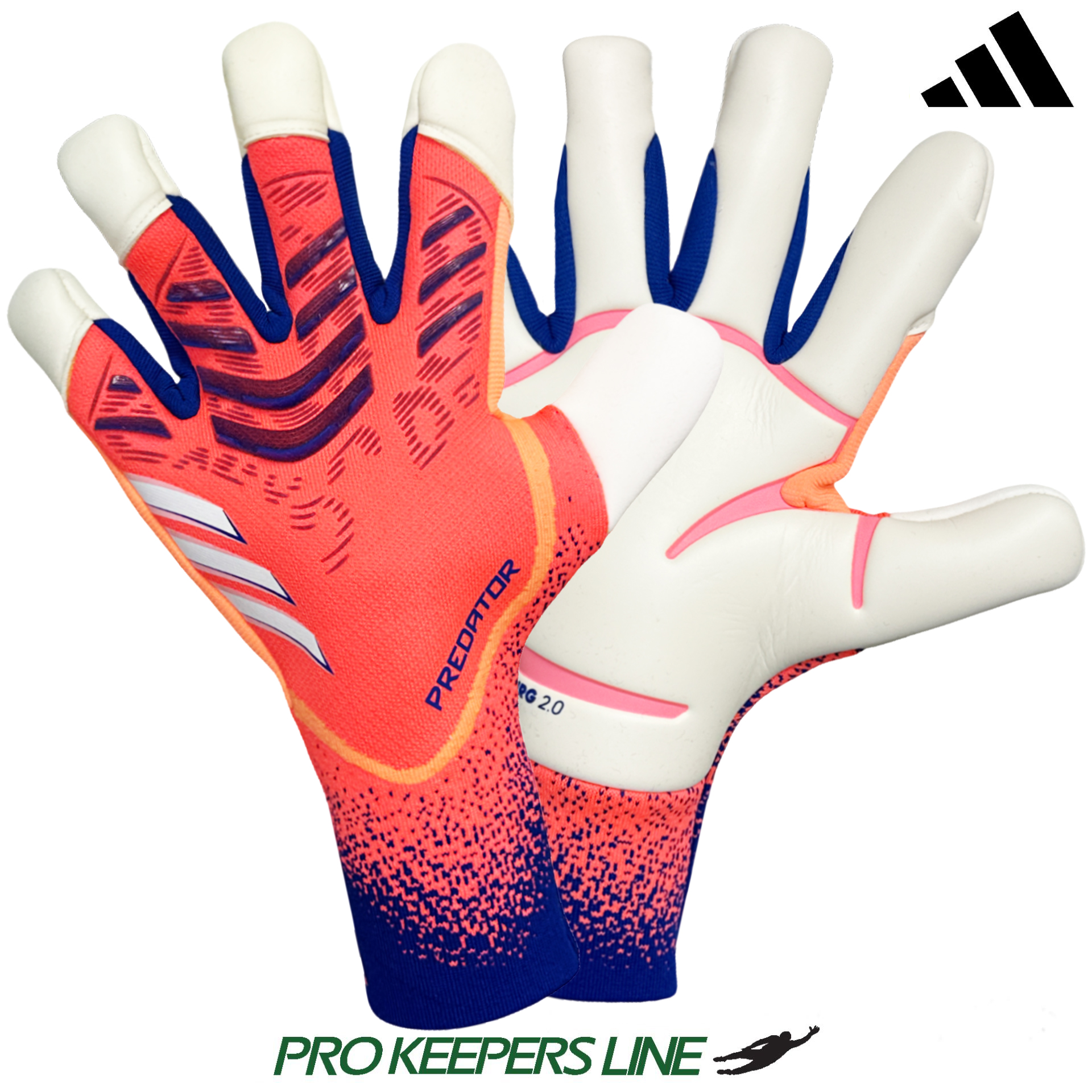 ADIDAS PREDATOR GL PRO HYBRID SIGNAL CORAL/WHITE/LUCID BLUE