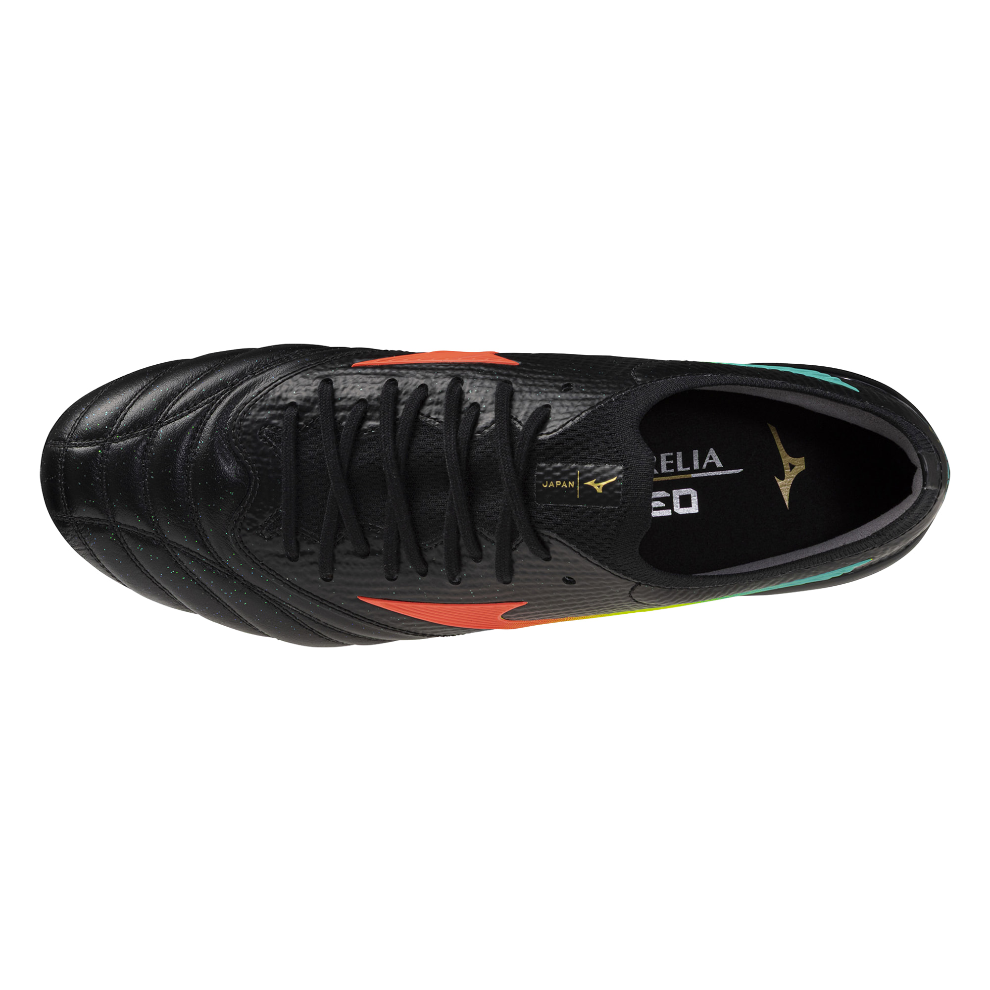 MIZUNO MORELIA NEO V BETA JAPAN MIX BLACK/LAVA ORANGE/ARCADIA