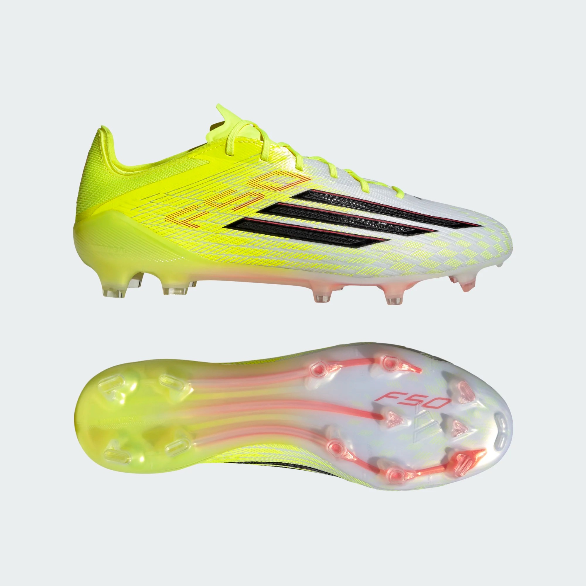 ADIDAS F50 ELITE FG TECH SOY/BLACK/LUCID RED