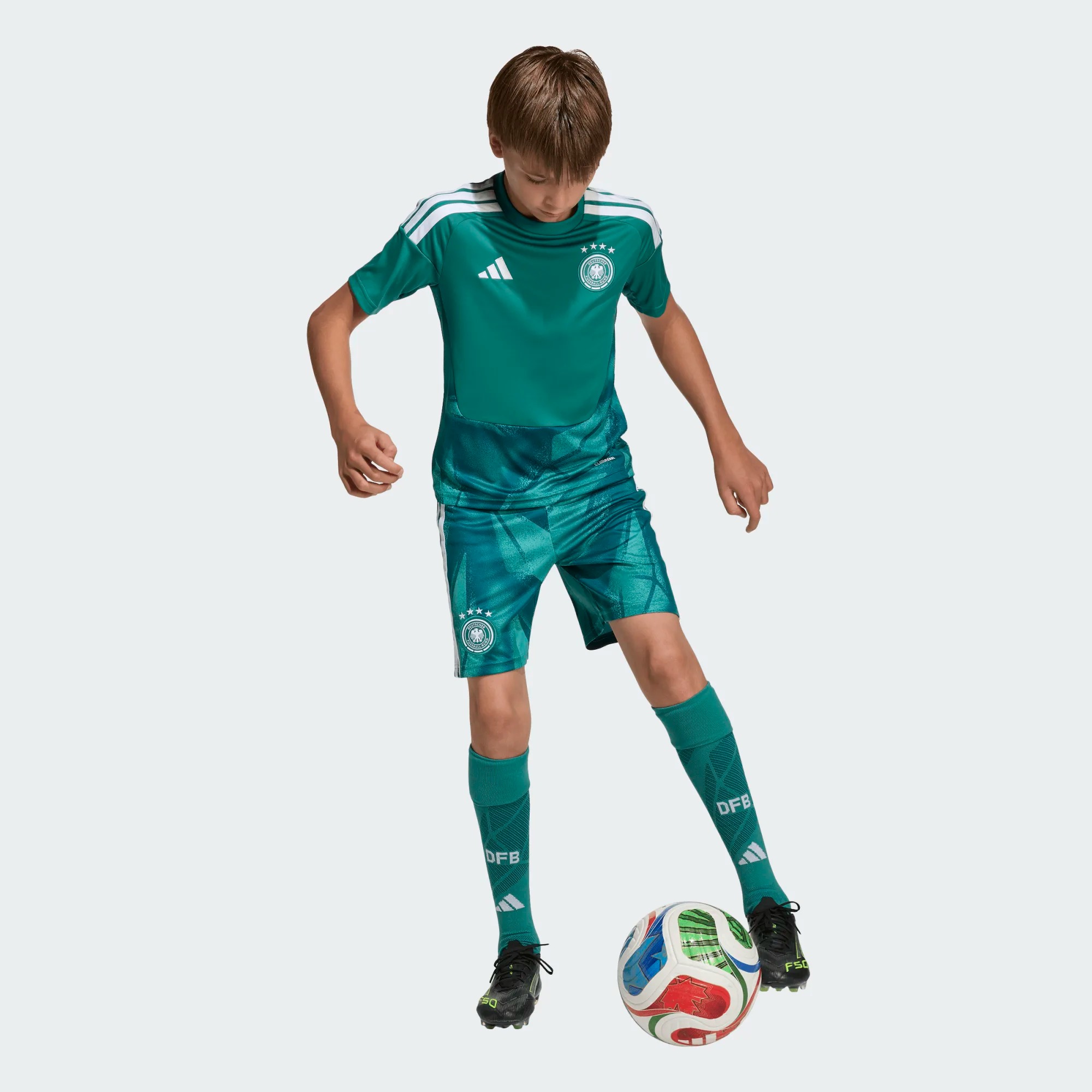 ADIDAS GERMANY 26 HOME GOALKEEPER KIDS SHORT SLEEVE JERSEY