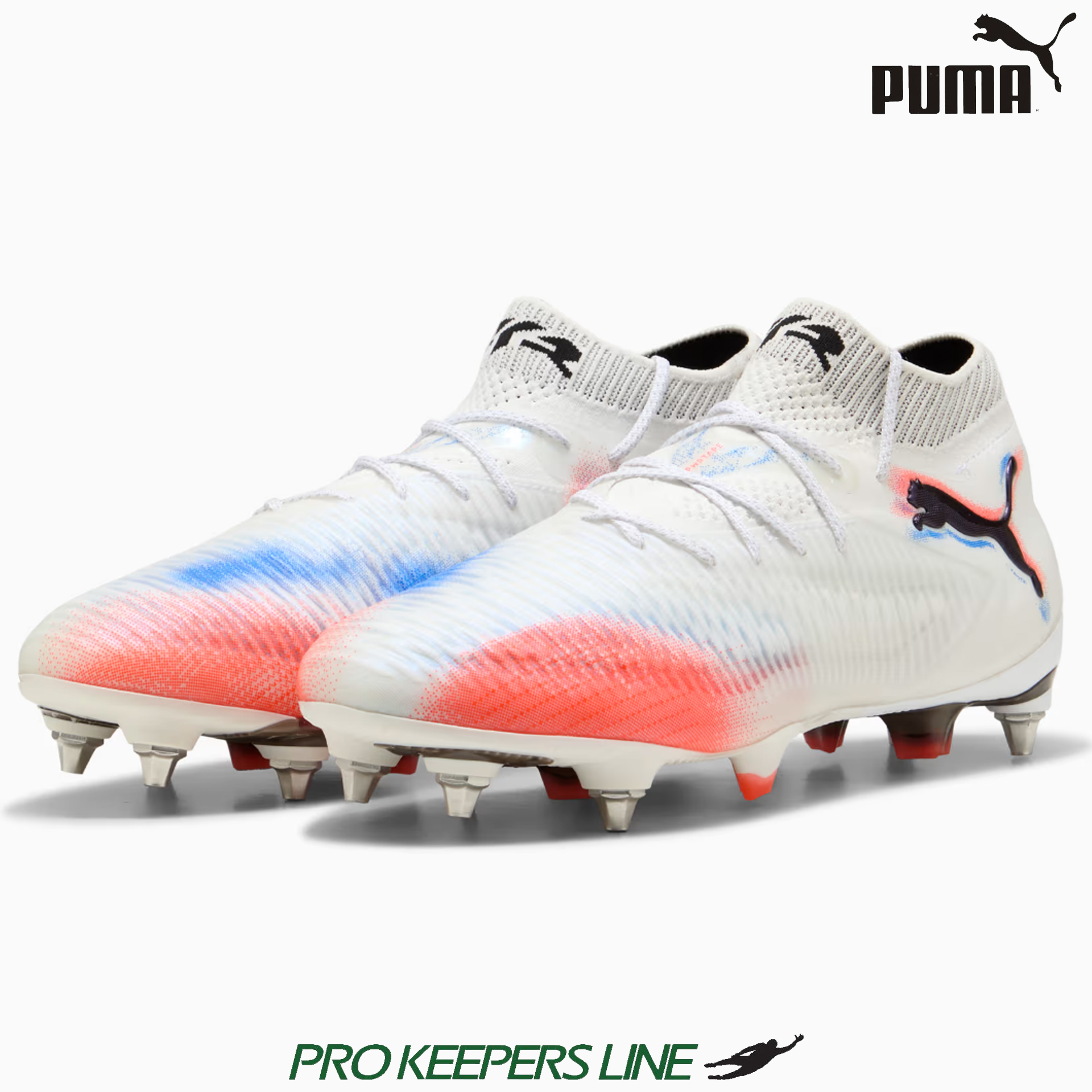 PUMA FUTURE 8 ULTIMATE MXSG PUMA WHITE-PUMA BLACK-GLOWING RED