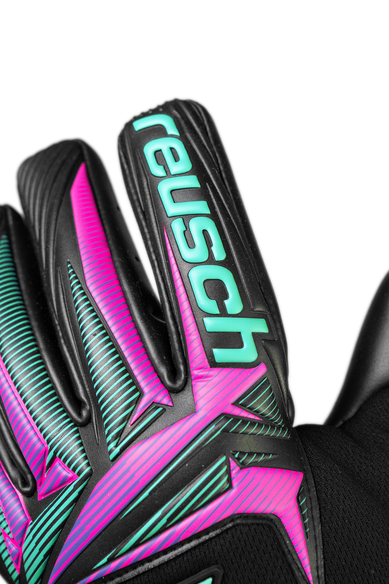 REUSCH ATTRAKT DUO BLACK/NEON LIGHTS