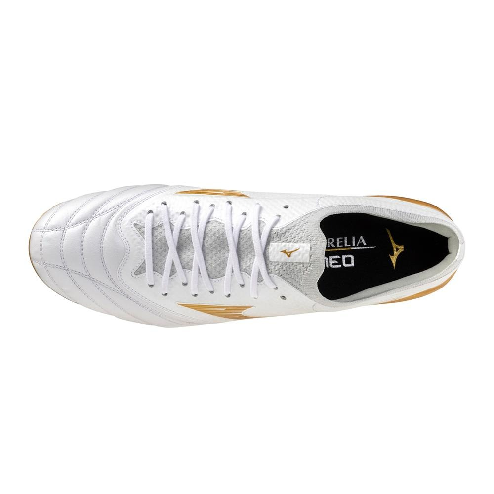 MIZUNO MORELIA NEO IV BETA ELITE MIX WHITE/M P GOLD/COOL GRAY 3C