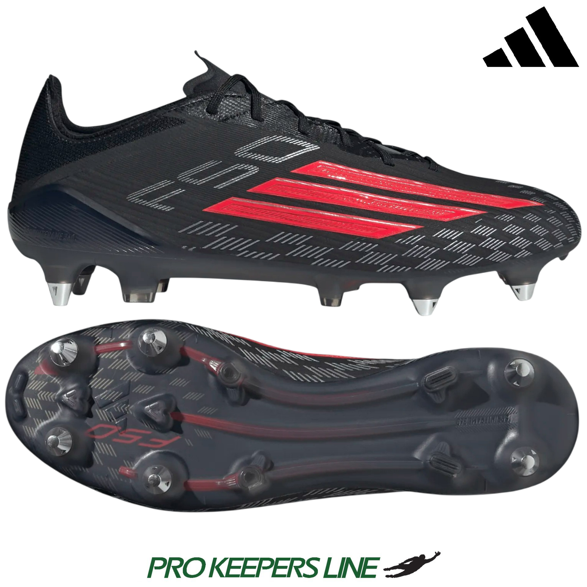 ADIDAS F50 ELITE SG BLACK/LUCID RED/BLACK
