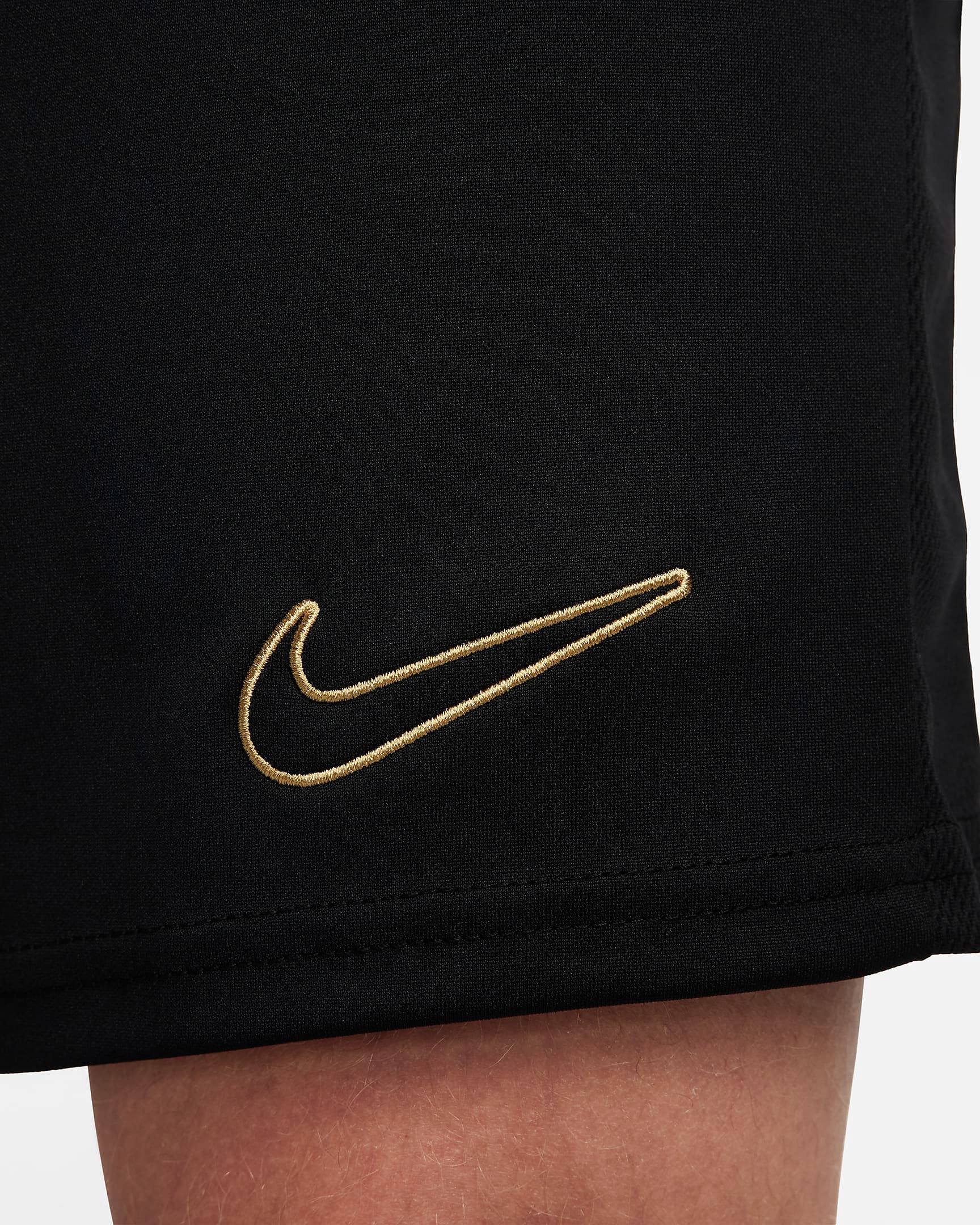 NIKE ACADEMY MEN'S DRI-FIT SHORT BLACK/BLACK/METALLIC GOLD