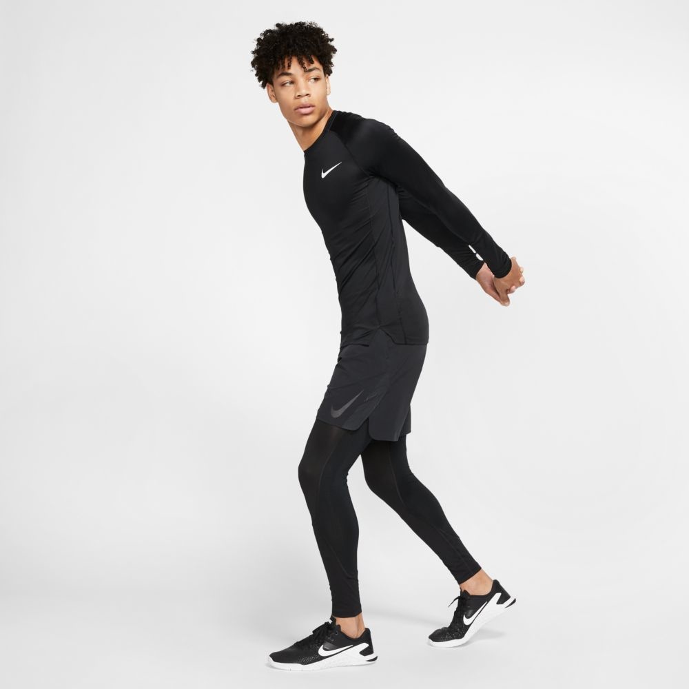 NIKE M NP TOP LS TIGHT BLACK