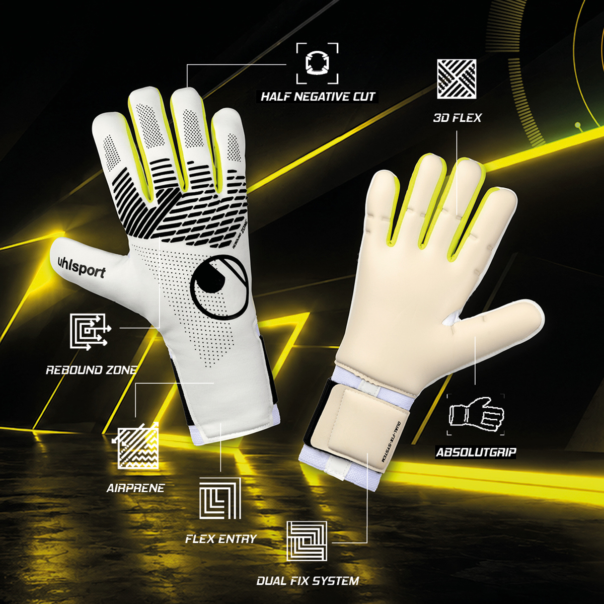 UHLSPORT FM ABSOLUTGRIP HN FIT SOLAR EDITION