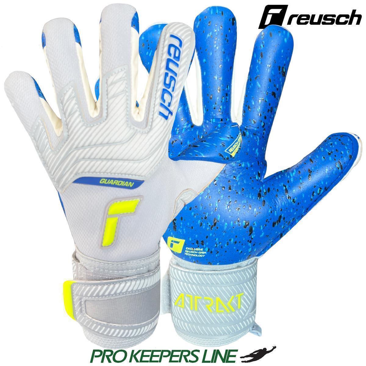REUSCH ATTRAKT FUSION FINGER SUPPORT JUNIOR VAPOR GRAY/ SAFETY YELLOW 