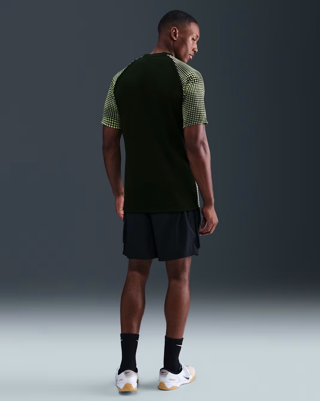 NIKE ACADEMY MEN DRI-FIT FOOTBALLSHIRT LIMELIGHT/BLACK/WHITE