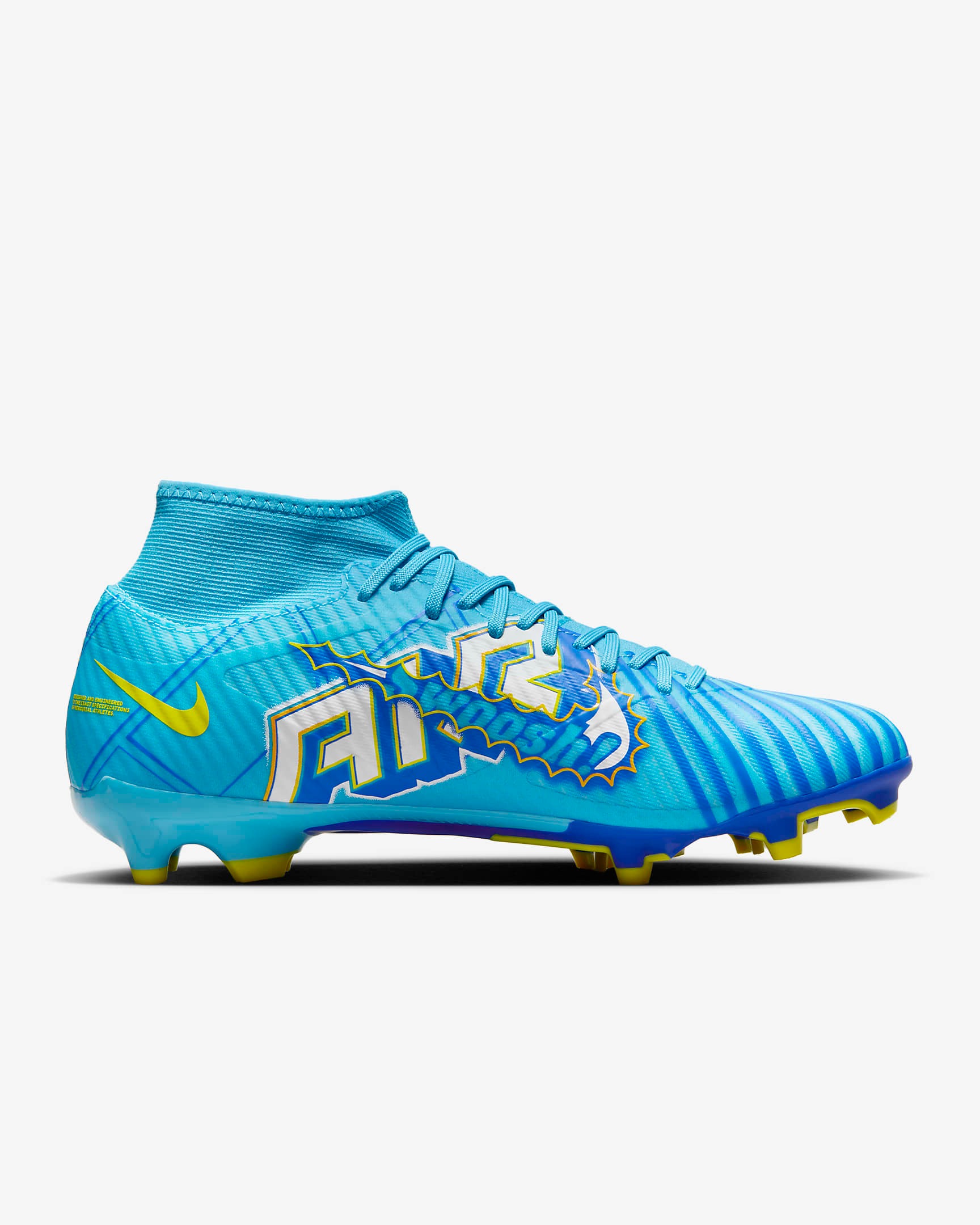 NIKE ZOOM MERCURIAL SUPERFLY 9 ACADEMY KM BALTIC BLUE/WHITE