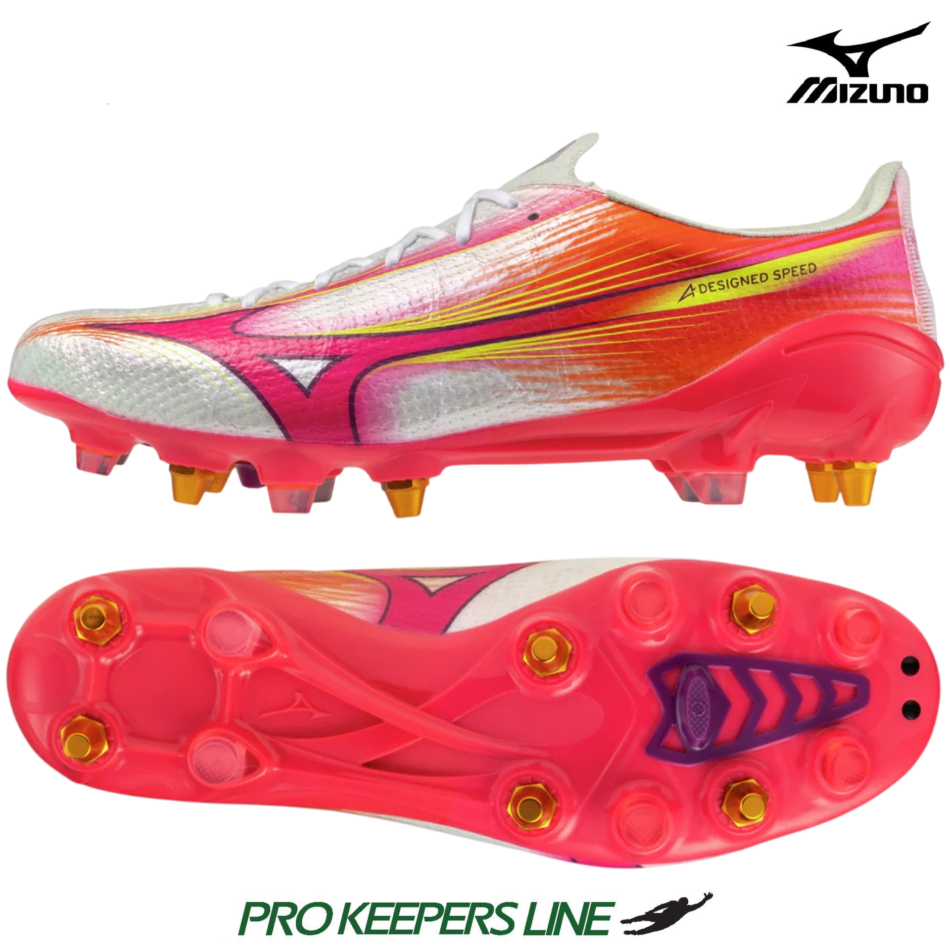 MIZUNO ALPHA III ELITE MIX WHITE/FUCHSIA PURPLE