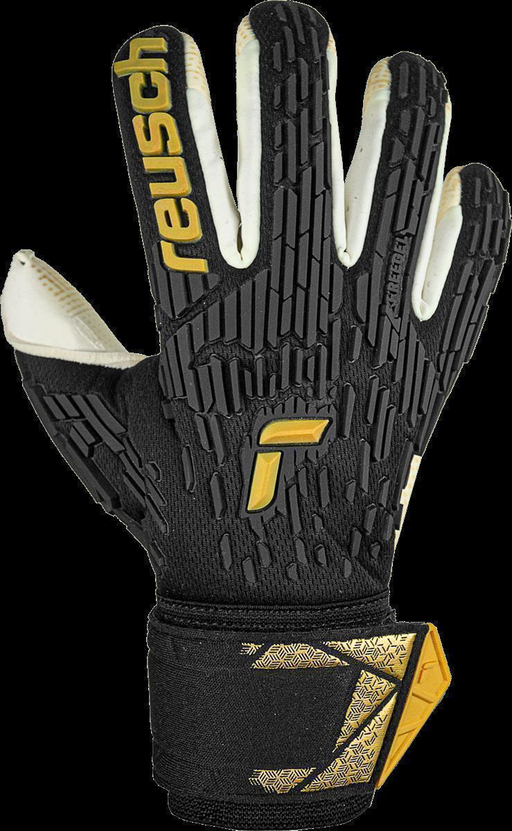REUSCH ATTRAKT FREEGEL GOLD X GLUEPRINT FINGER SUPPORT BLACK/GOLD