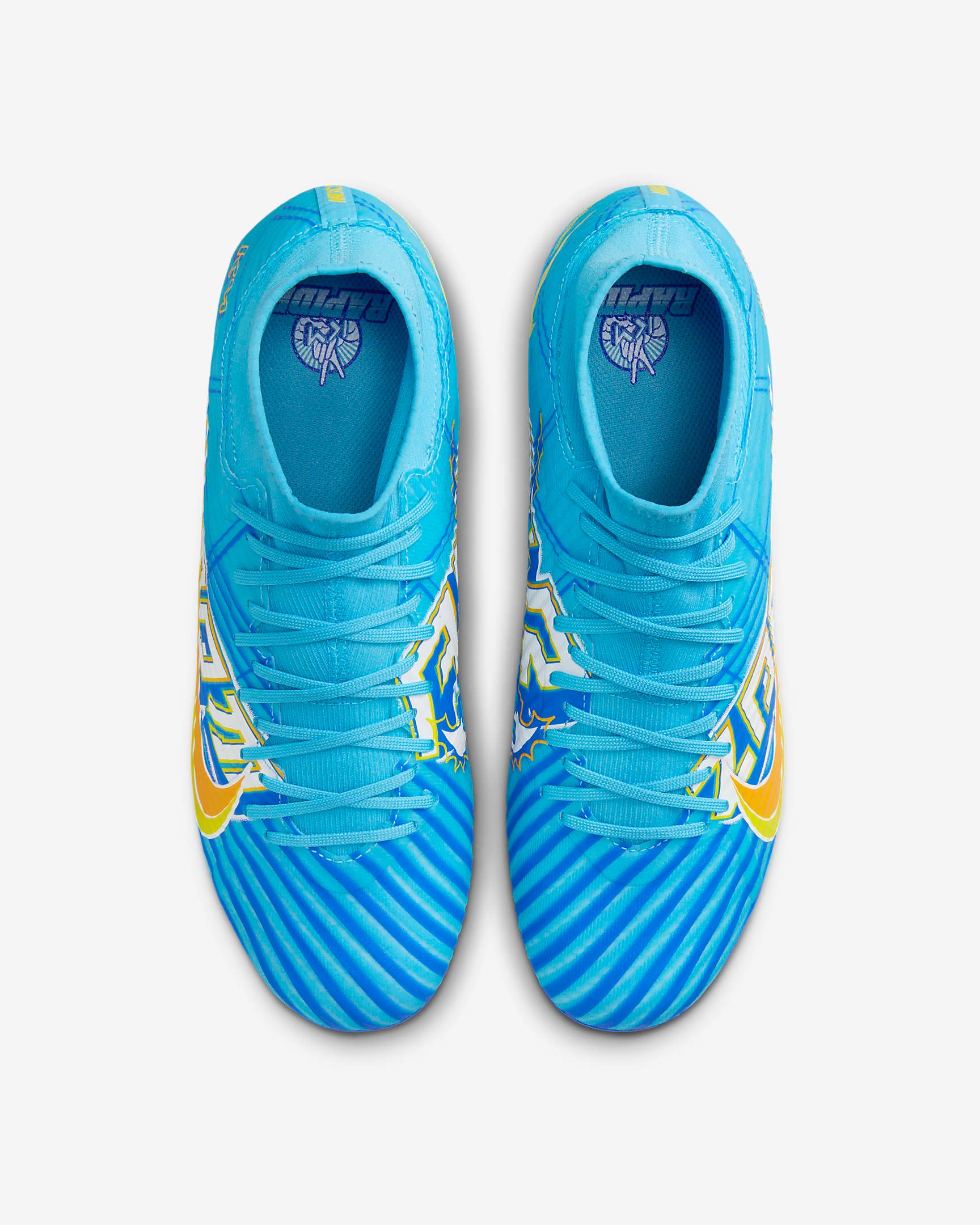 NIKE ZOOM MERCURIAL SUPERFLY 9 ACADEMY KM BALTIC BLUE/WHITE