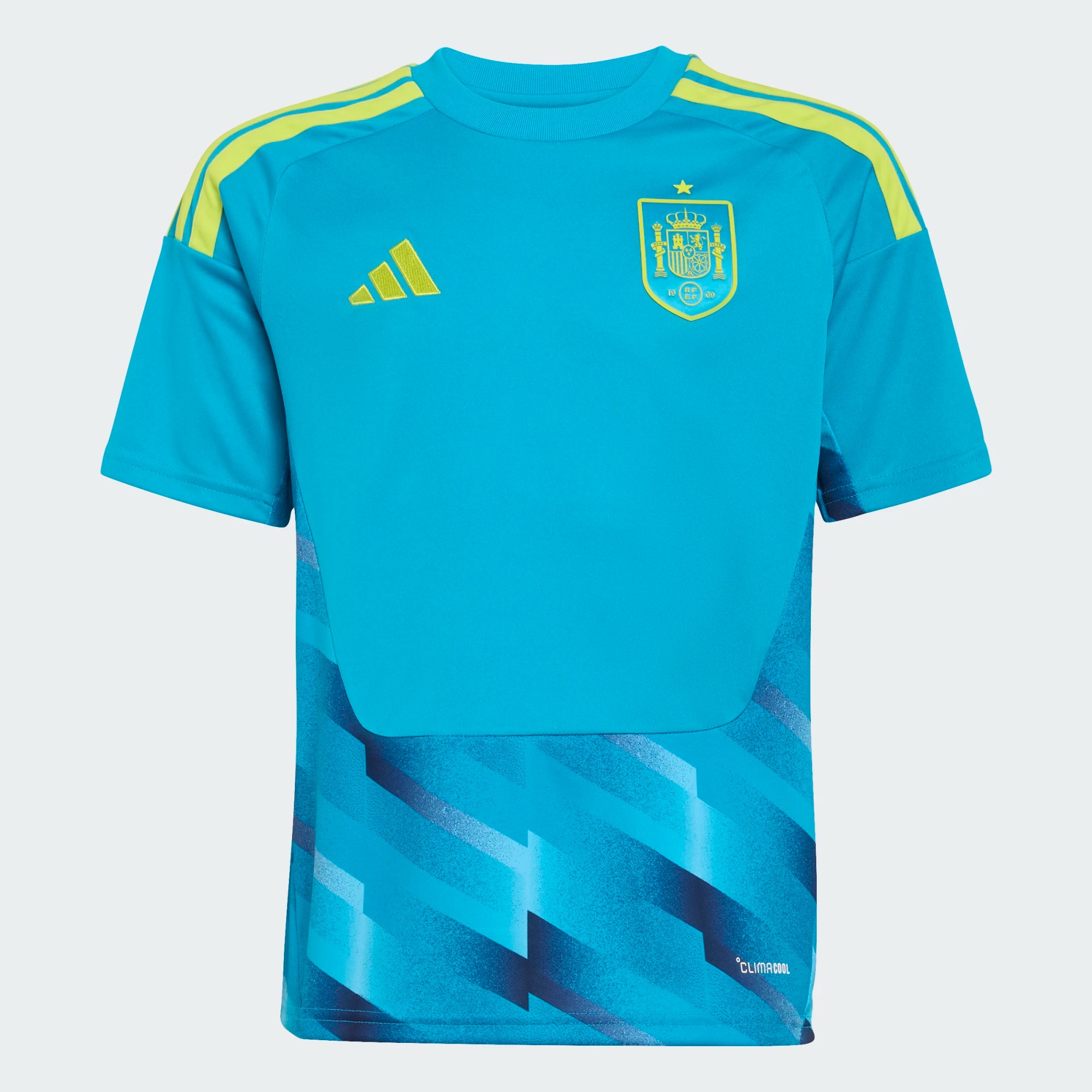 ADIDAS SPAIN 26 HOME GOALKEEPER KIDS SHORT SLEEVE JERSEY