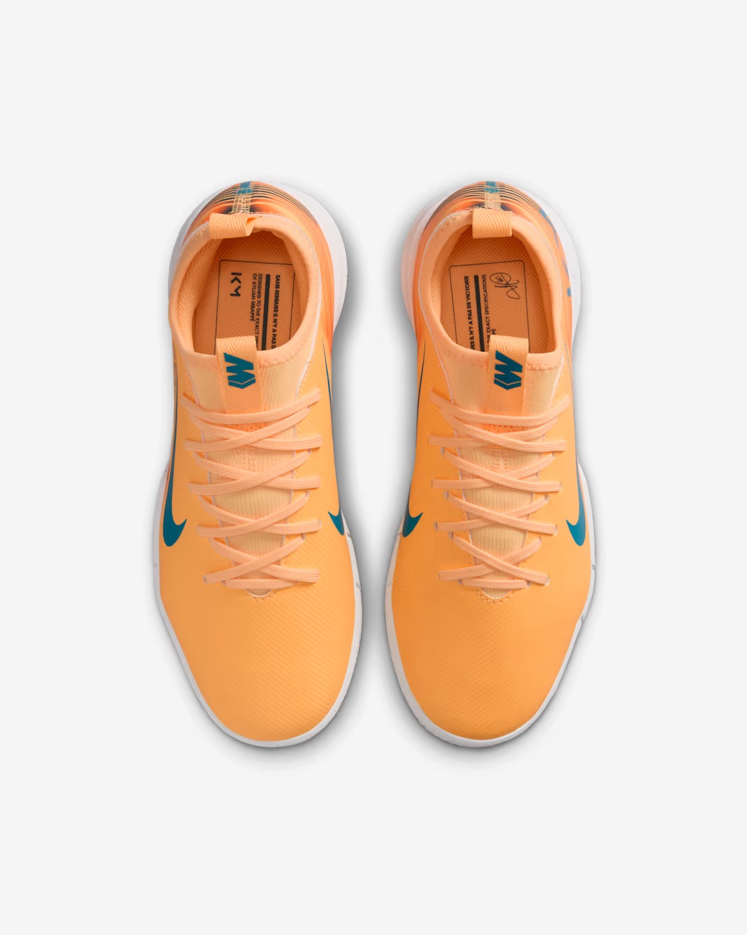 NIKE JR ZOOM VAPOR 16 ACADEMY KM IC MELON TINT/IGLOO/NEO TURQUOISE