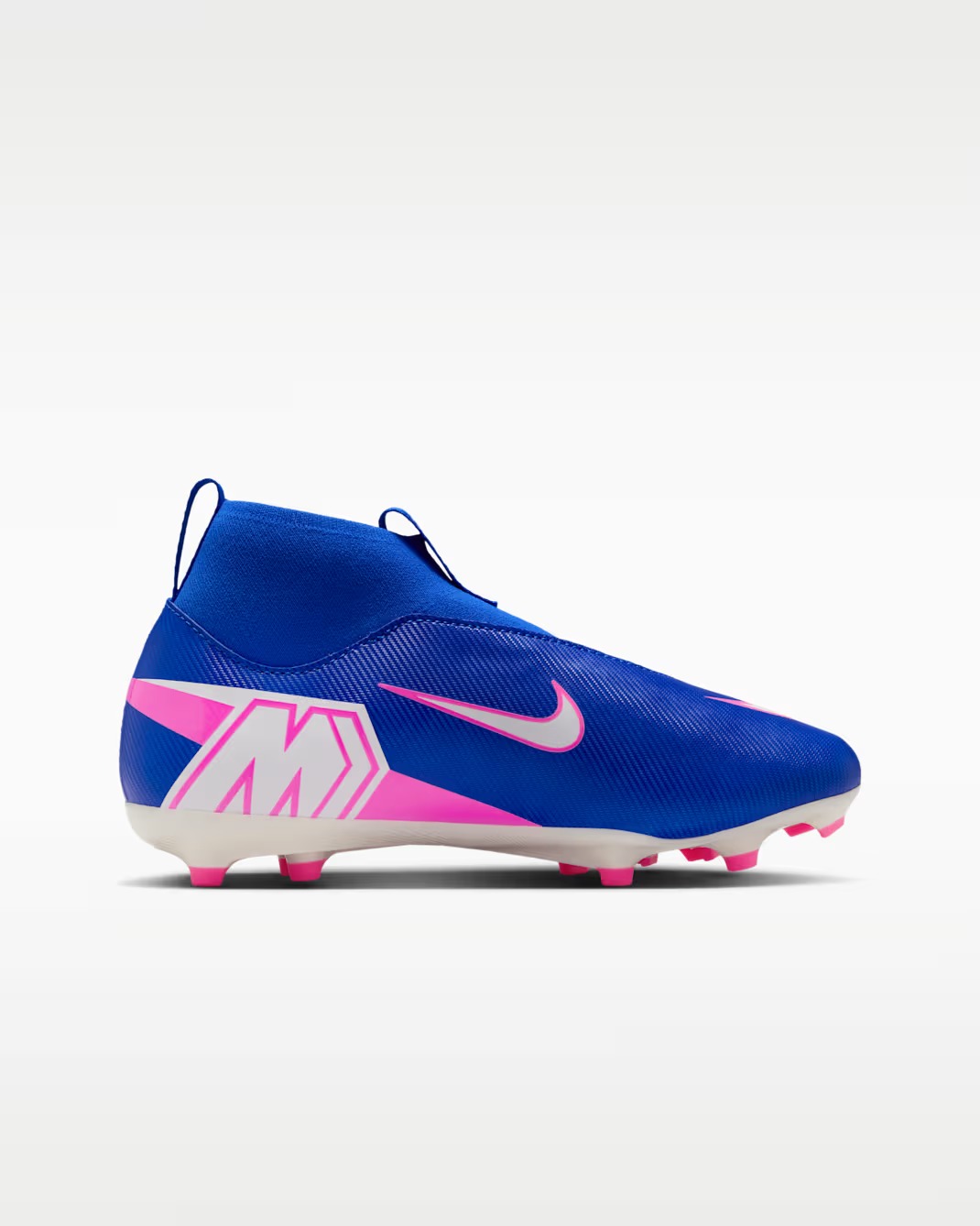 NIKE JR ZOOM SUPERFLY 10 ACADEMY FG/MG RACER BLUE/WHITE