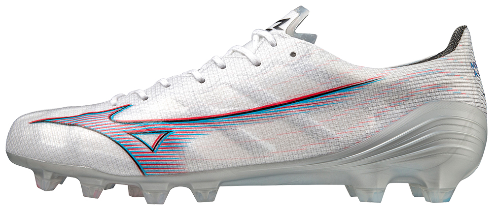 MIZUNO ALPHA ELITE MD WHITE/IGNITION RED/BLUE