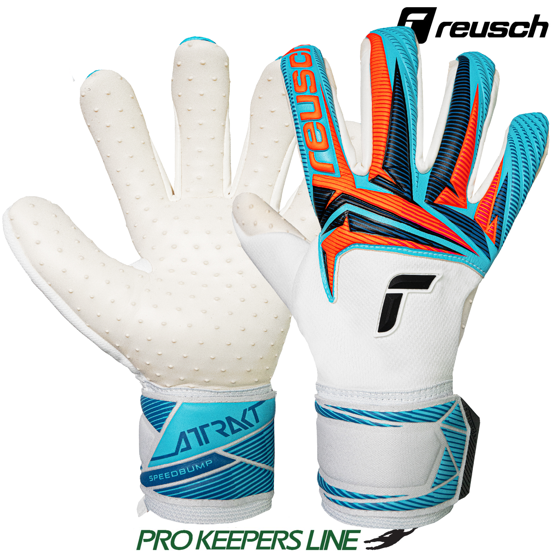 REUSCH ATTRAKT SPEEDBUMP WHITE / LIGHT BLUE