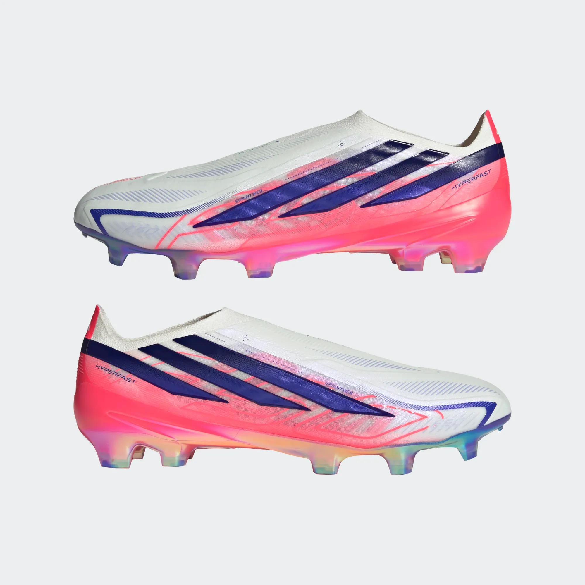 ADIDAS F50 HYPERFAST ELITE LL FG WHITE/SOLAR PURPLE/SOLAR TURQOUISE
