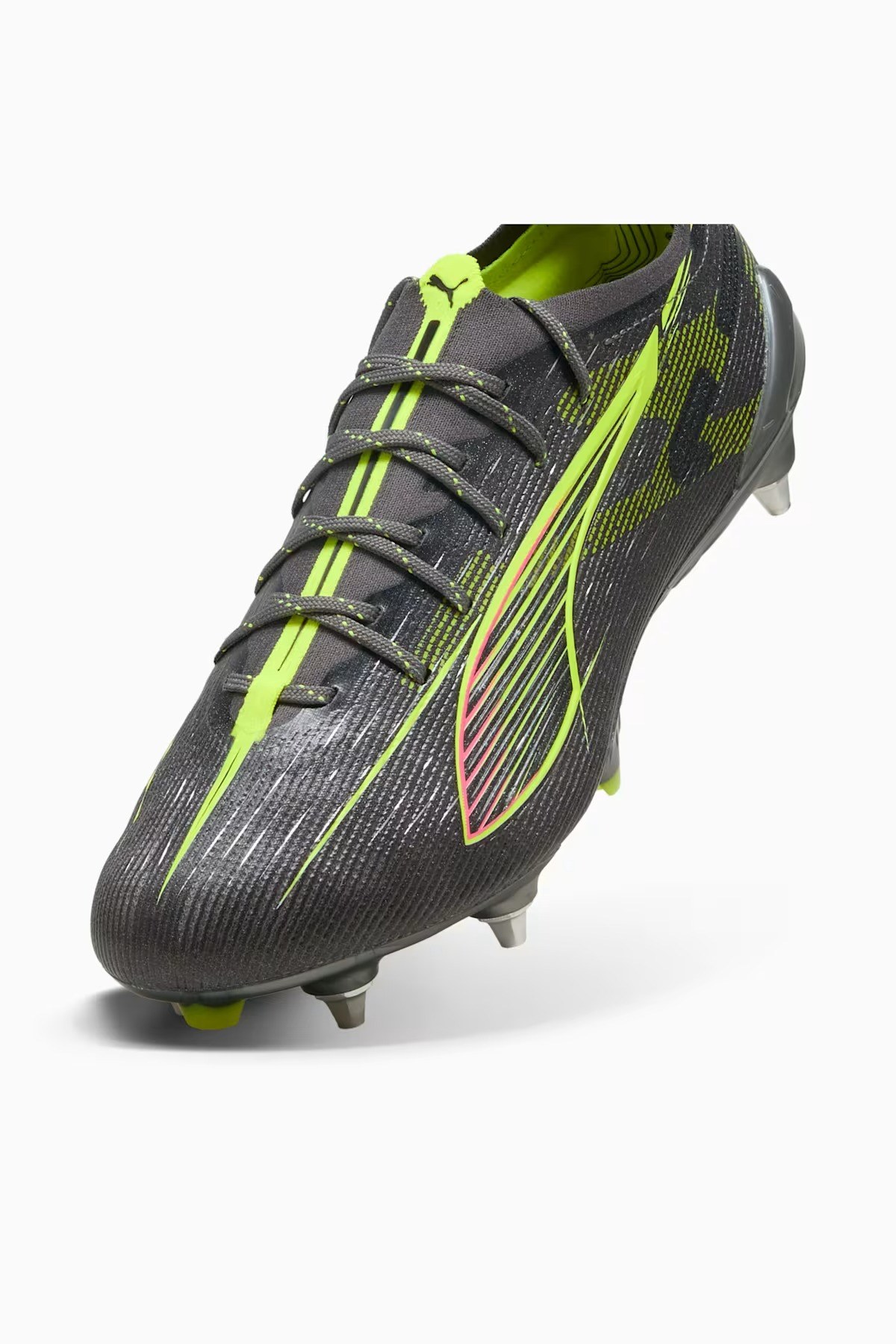 PUMA ULTRA 5 ULTIMATE MXSG MATTE AGED SILVER-YELLOW ALERT-SUN STRUNK UK 7.5 (US 8.5 / EU 41)
