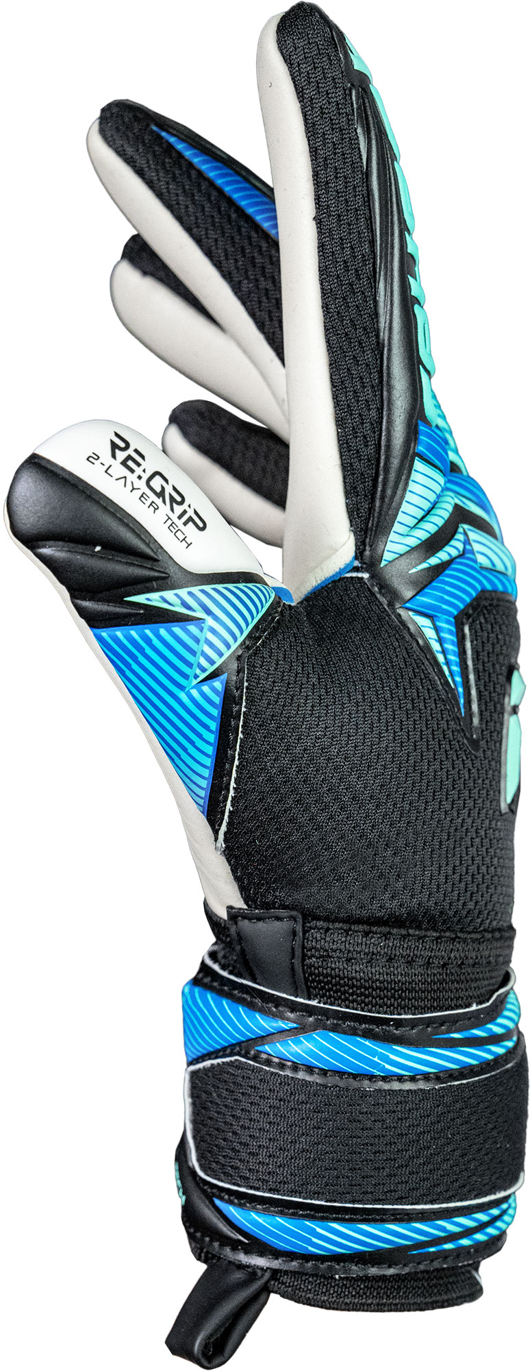 REUSCH ATTRAKT RE:GRIP NC JUNIOR BLACK/OCEAN LIGHT