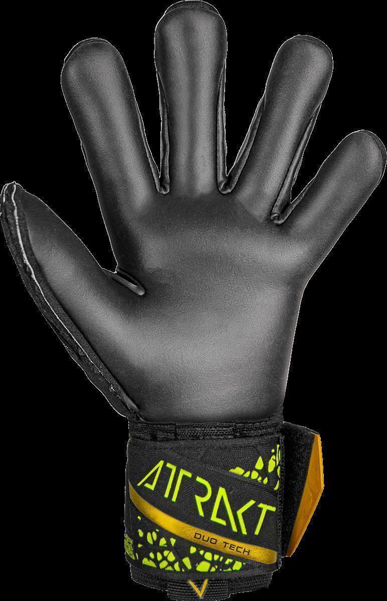 REUSCH ATTRAKT DUO FINGER SUPPORT BLACK/GOLD/YELLOW