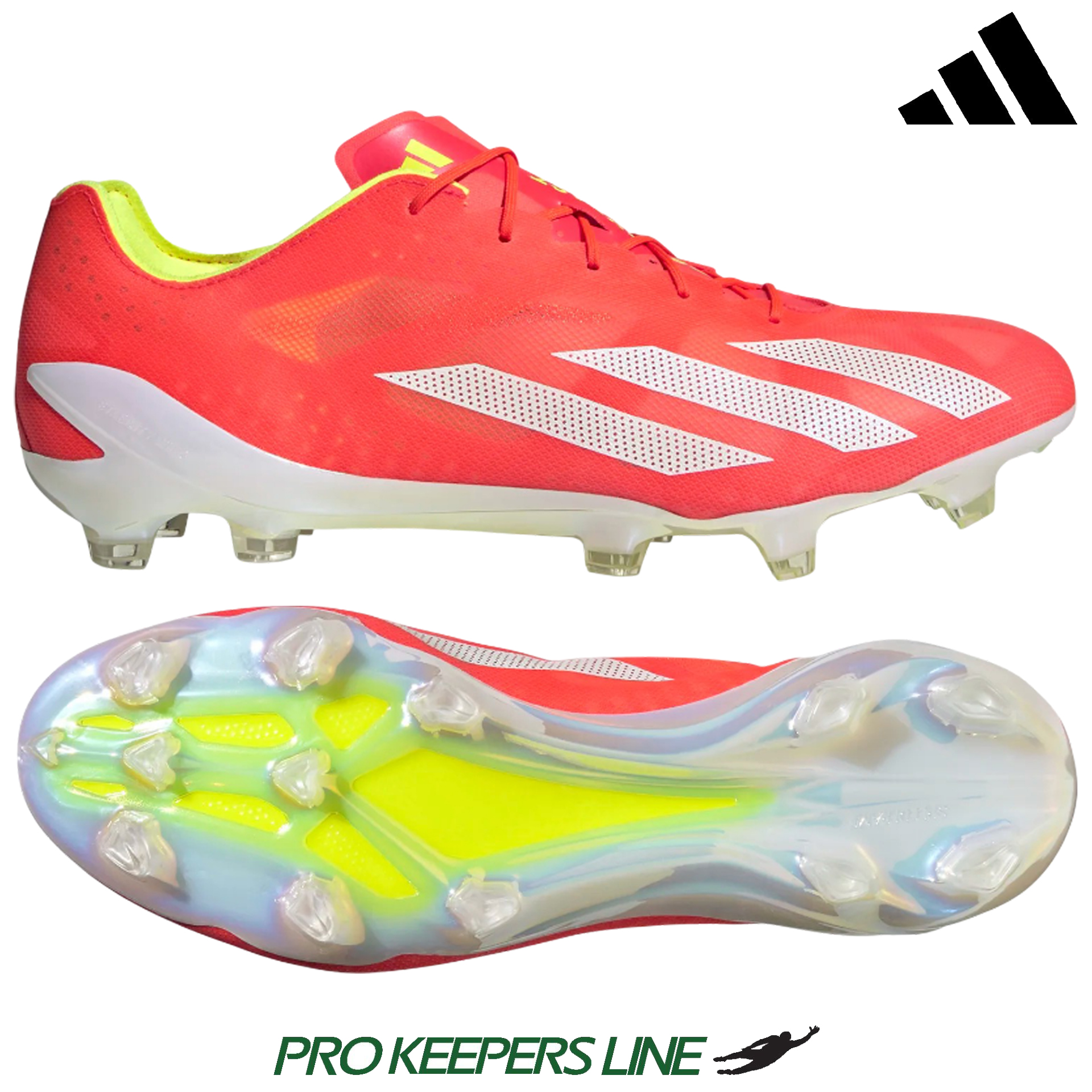 ADIDAS X CRAZYFAST+ FG SOLAR RED/CORE WHITE/TEAM SOLAR YELLOW | UK