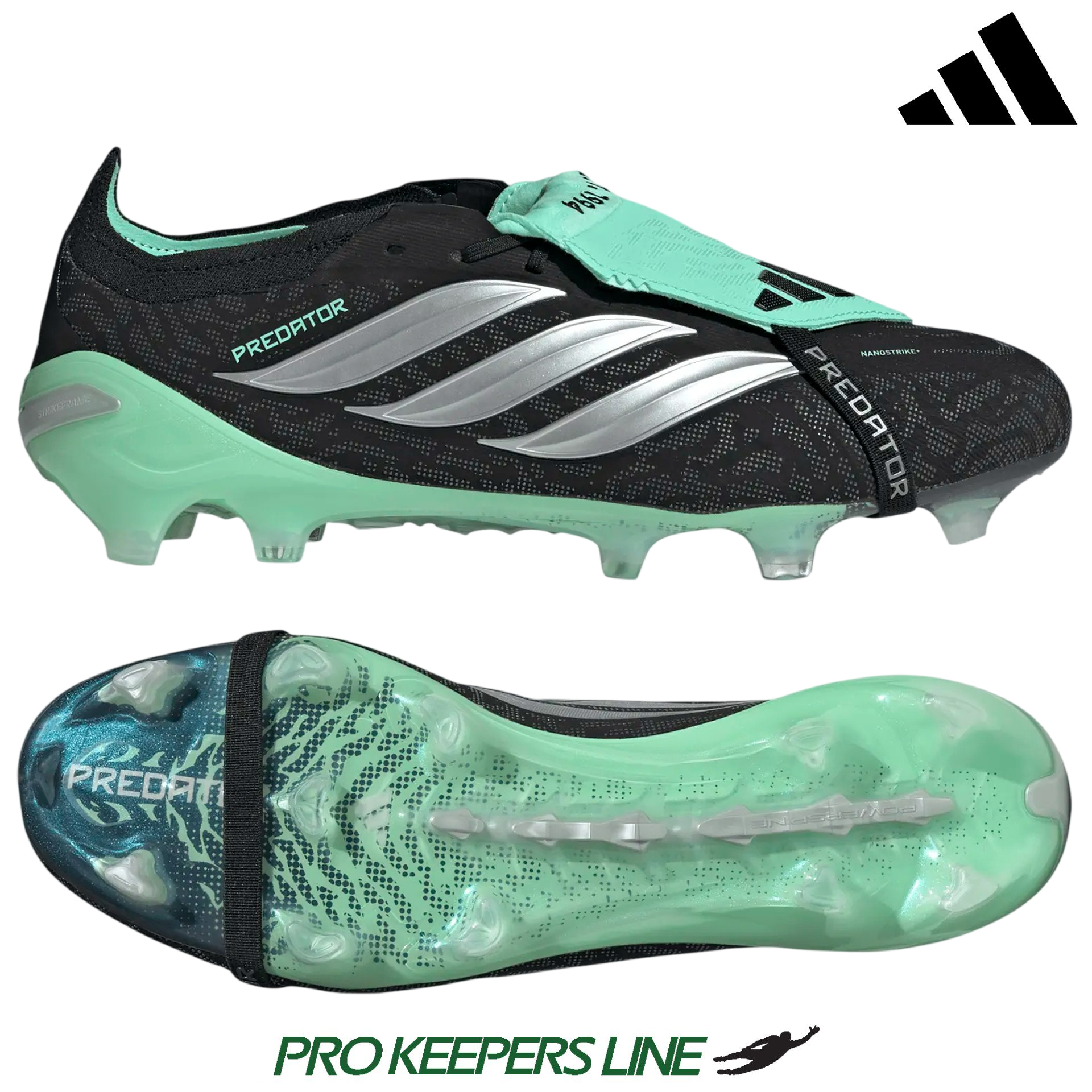 ADIDAS PREDATOR ELITE FT FG BLACK/SILVER METALLIC/PULSE MINT