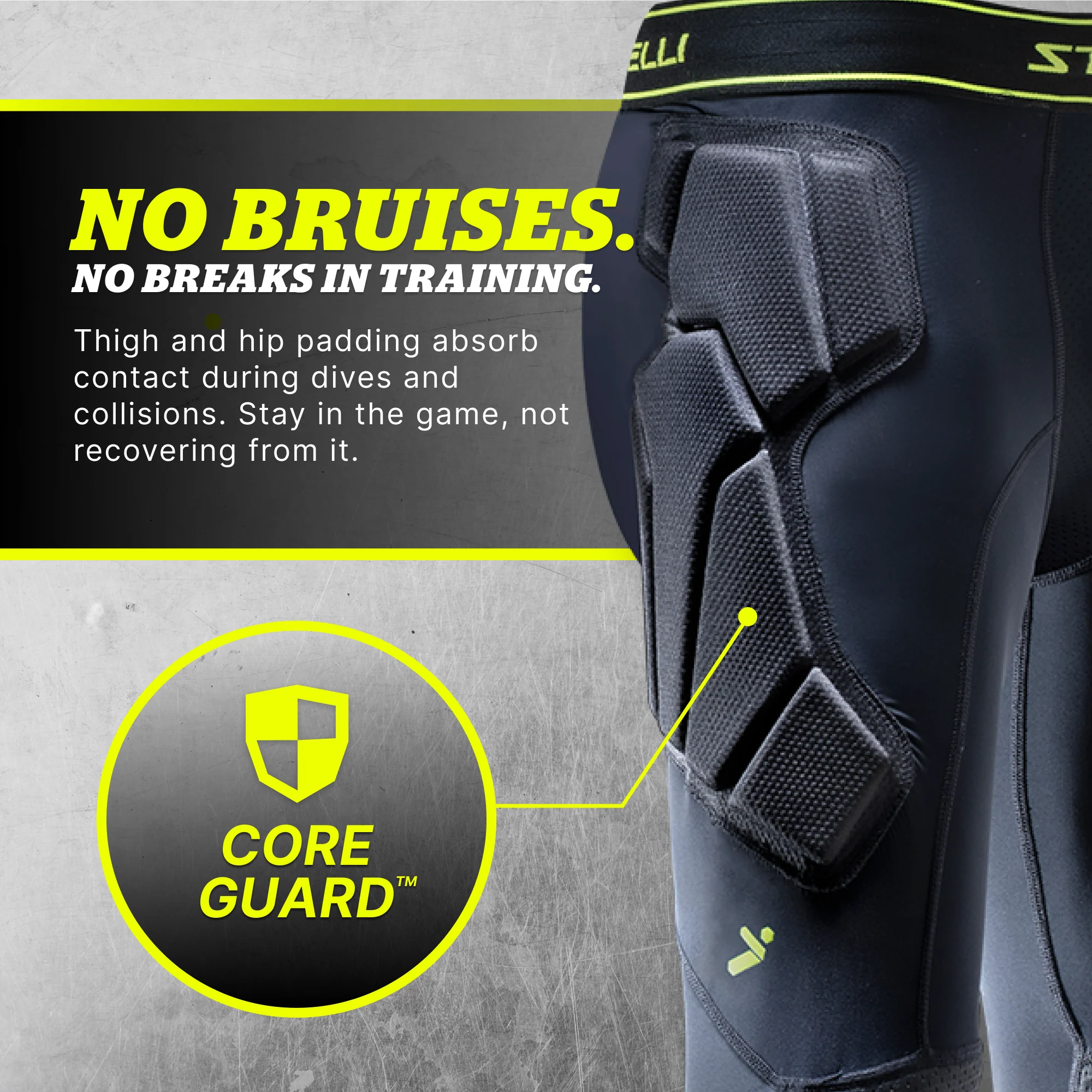 STORELLI BODYSHIELD GK 3/4 LEGGINGS (PADDED)