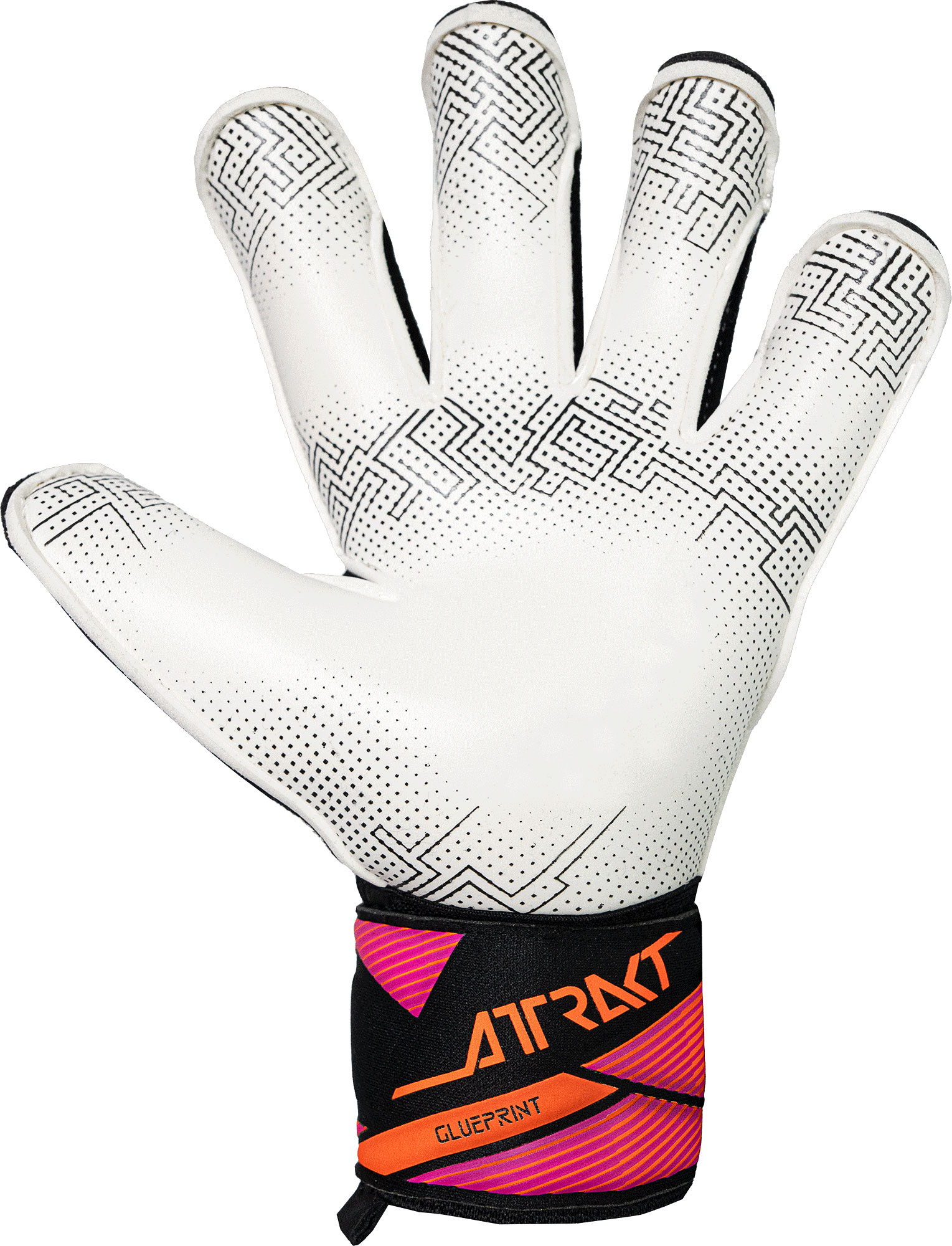 REUSCH ATTRAKT ADVANCE EVOLUTION GLUEPRINT BLACK / AQUA BLUE / SHOCKING ORANGE