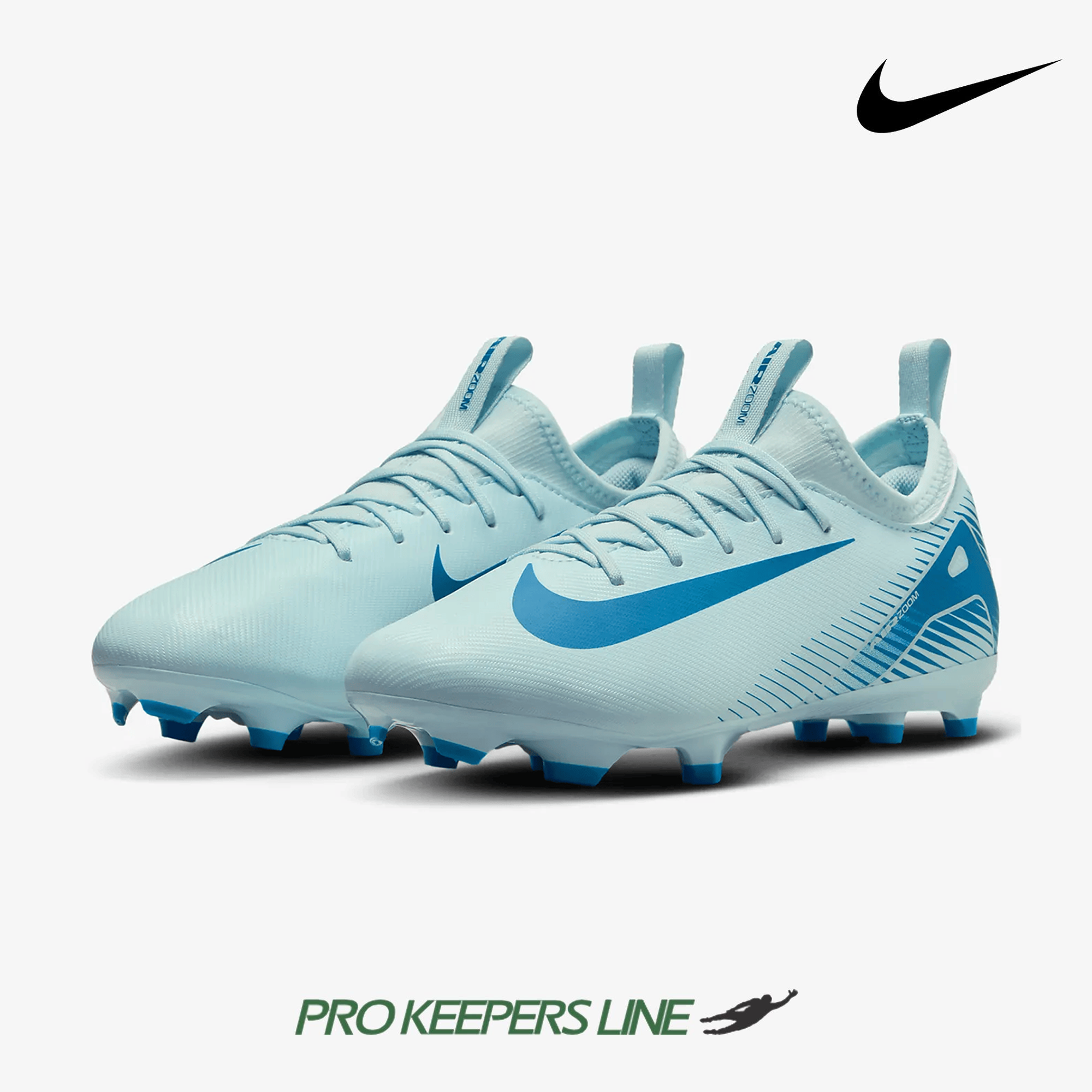 NIKE JR ZOOM VAPOR 16 ACADEMY FG/MG GLACIER BLUE/BLUE ORBIT NIKE JR ZOOM VAPOR 16 ACADEMY FG/MG GLACIER BLUE/BLUE ORBIT