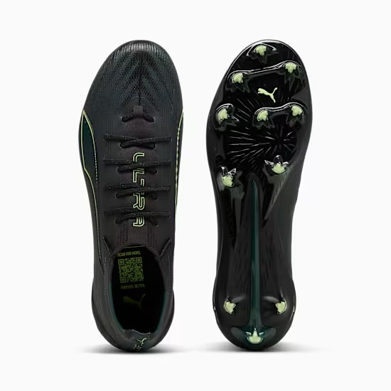 PUMA ULTRA 6 ULTIMATE FG PUMA BLACK-FIZZY LIGHT-GREEN TERRAIN
