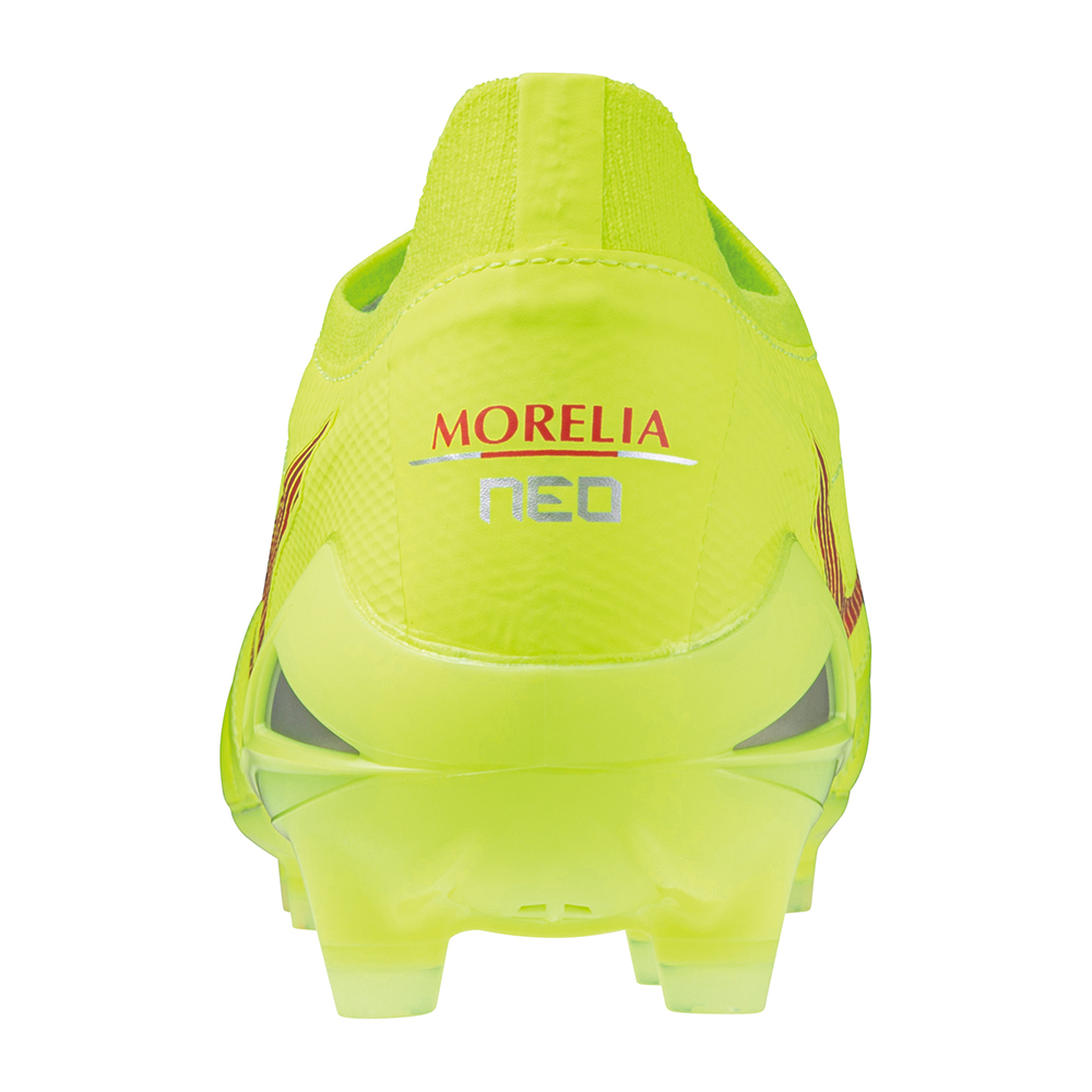 MIZUNO MORELIA NEO IV BETA SAFETY YELLOW/FIERY CORAL 2/SAFETY