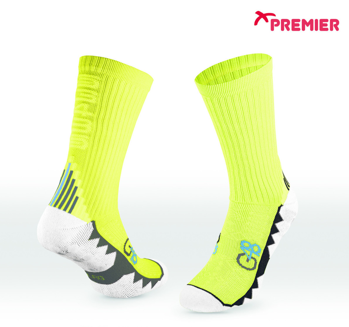 PREMIER PST G48 GRIP SOCKS NEON YELLOW