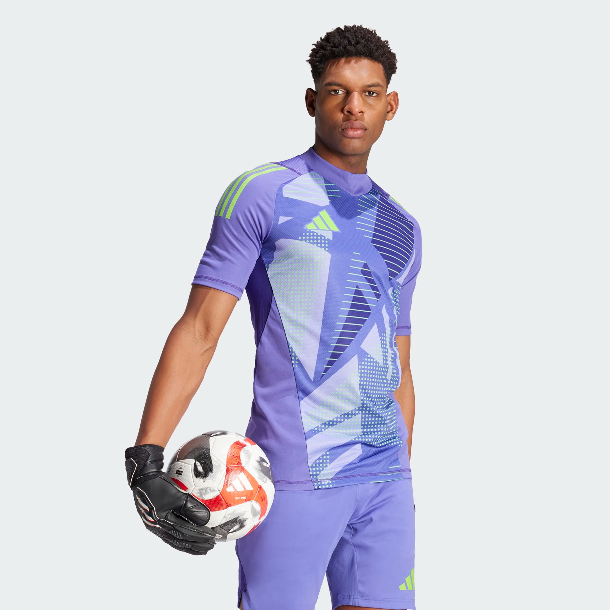 ADIDAS TIRO24 PRO GK JERSEY SHORT SLEEVE PURPLE