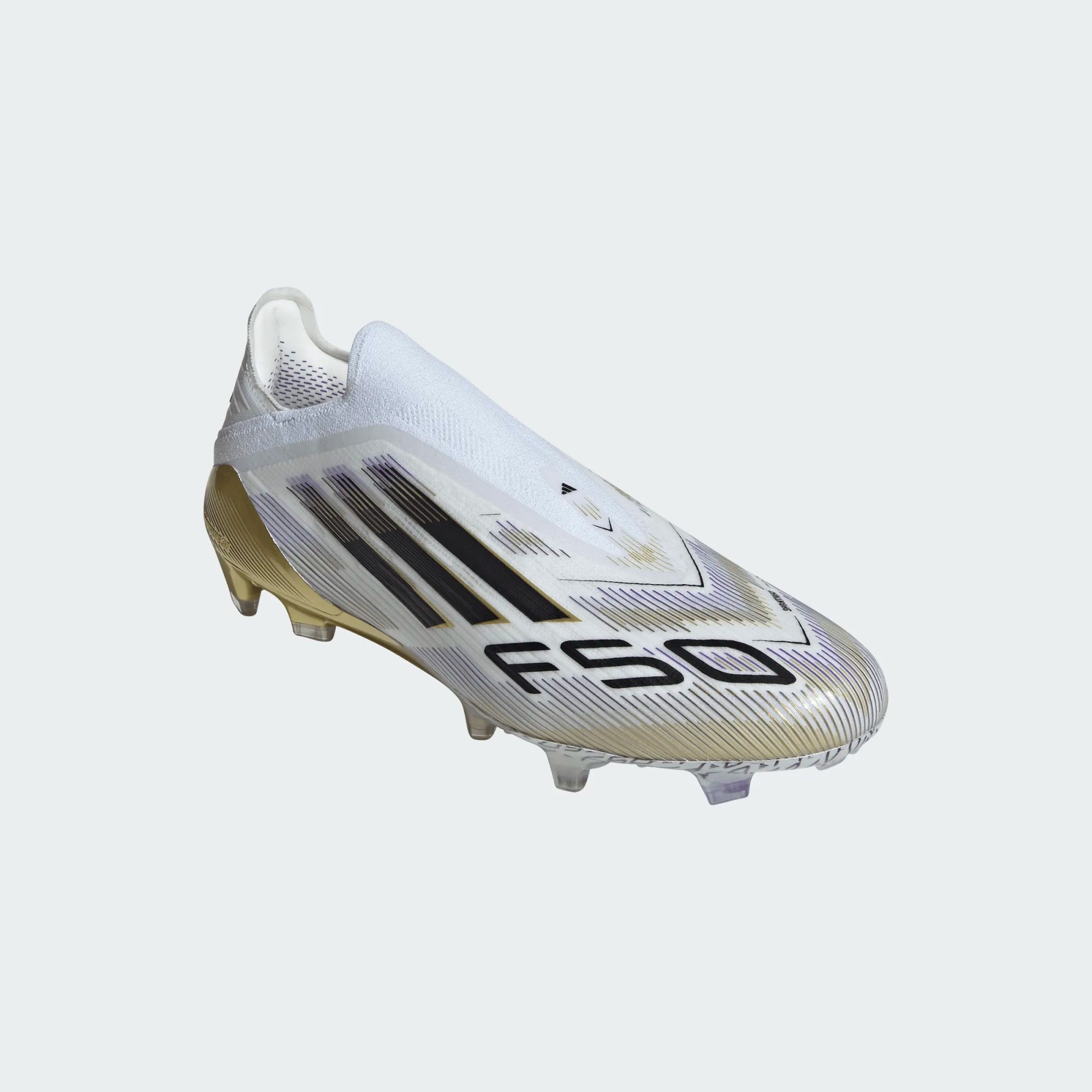 ADIDAS F50 ELITE LL FG WHITE/BLACK/GOLD METALLIC | UK 11 (US 11.5