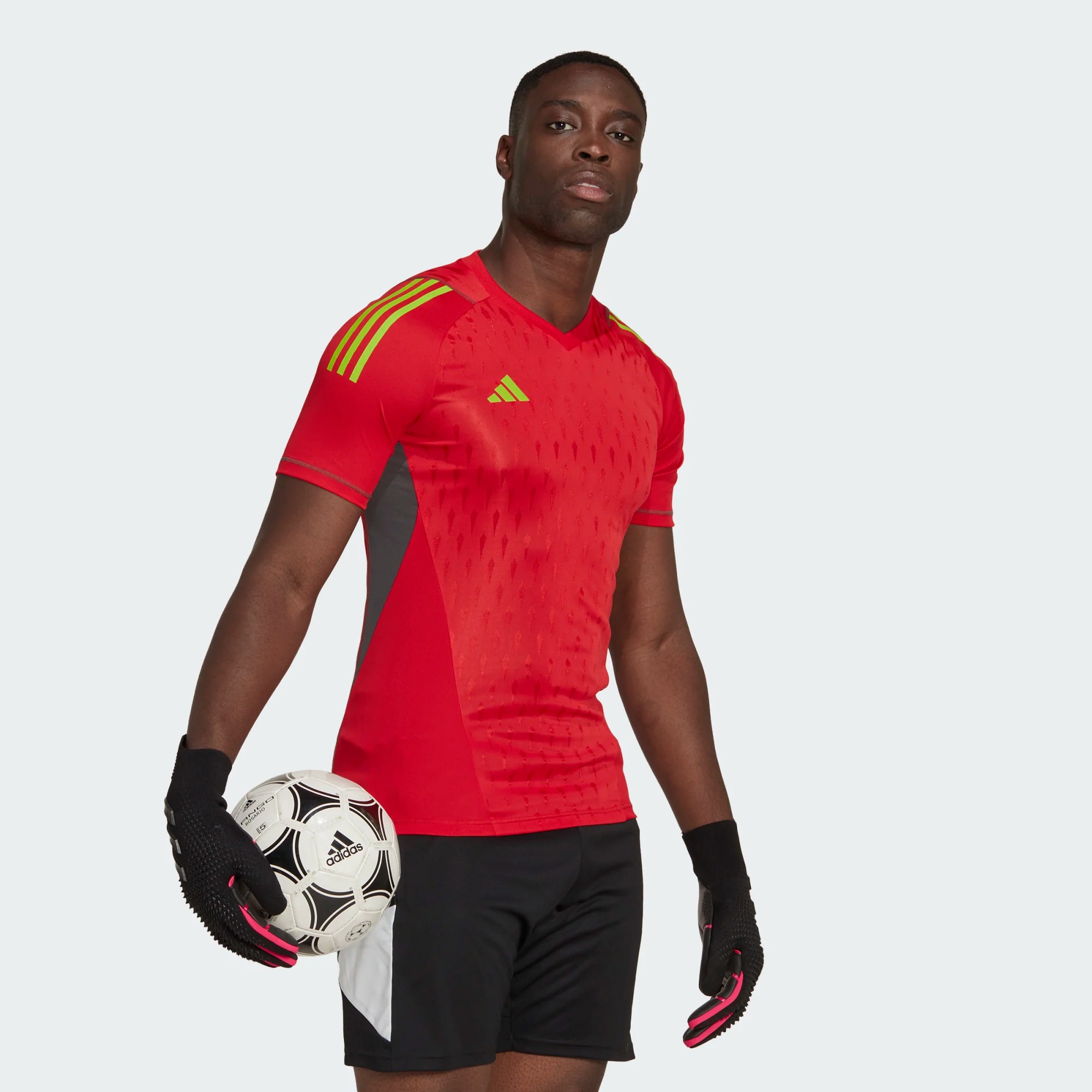 ADIDAS T23 PROMO GK JERSEY SHORT SLEEVE TEAM CORE RED