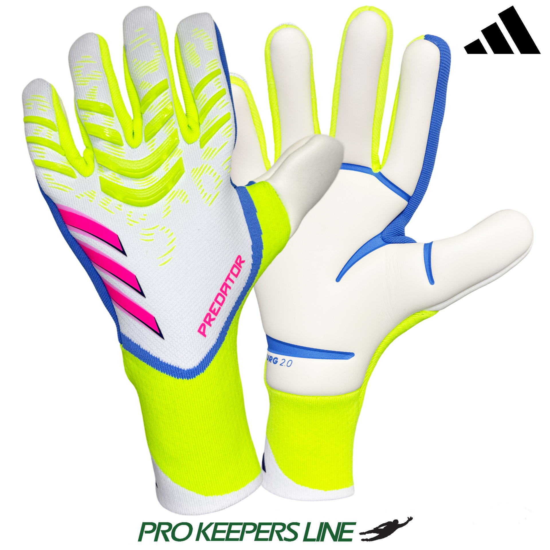 ADIDAS PREDATOR GL PRO WHITE/LUCID LEMON/LUCID PINK ADIDAS PREDATOR GL PRO WHITE/LUCID LEMON/LUCID PINK