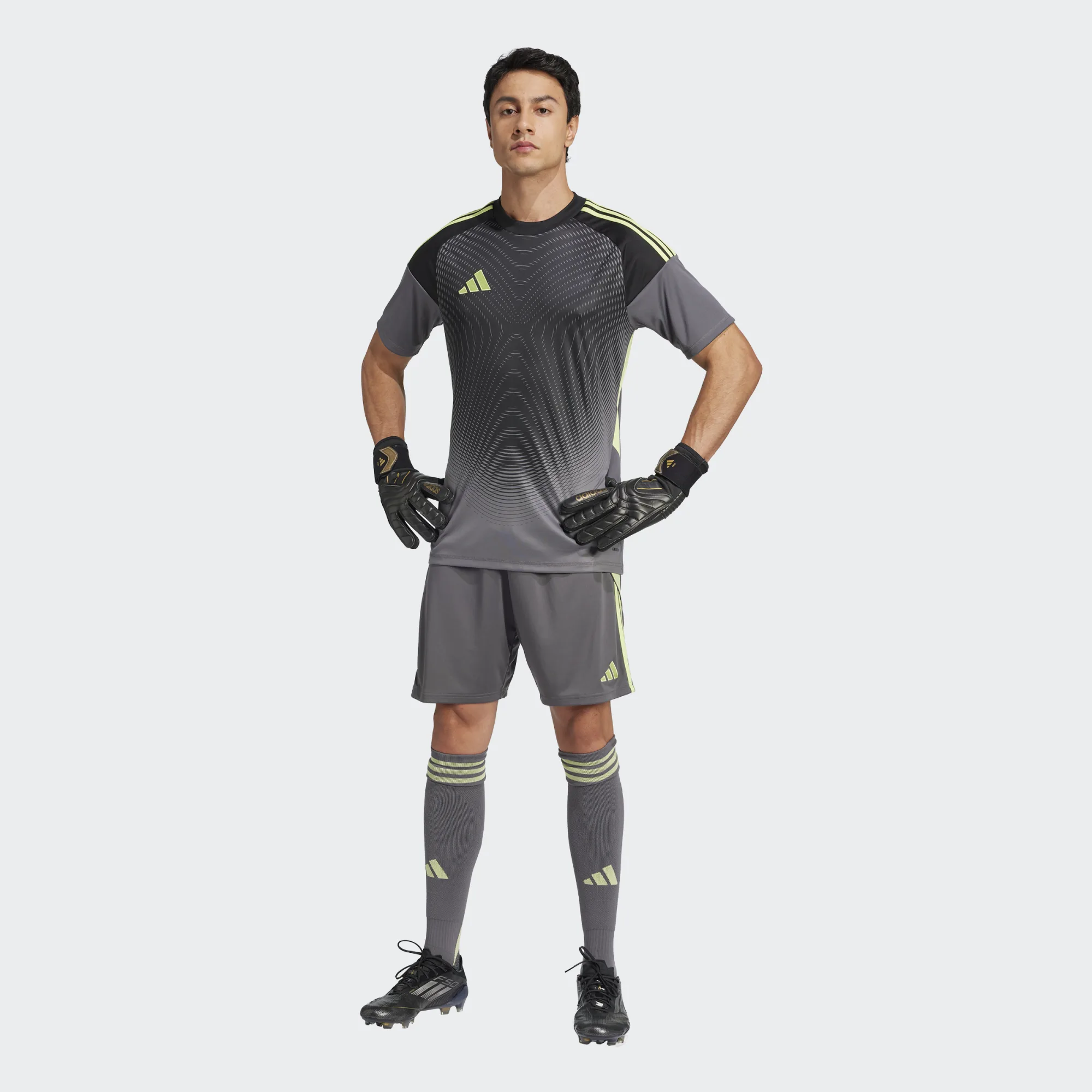 ADIDAS TIRO25 COMPETITION GK JERSEY SHORT SLEEVE GREY FIVE ADIDAS TIRO25 COMPETITION GK JERSEY SHORT SLEEVE GREY FIVE
