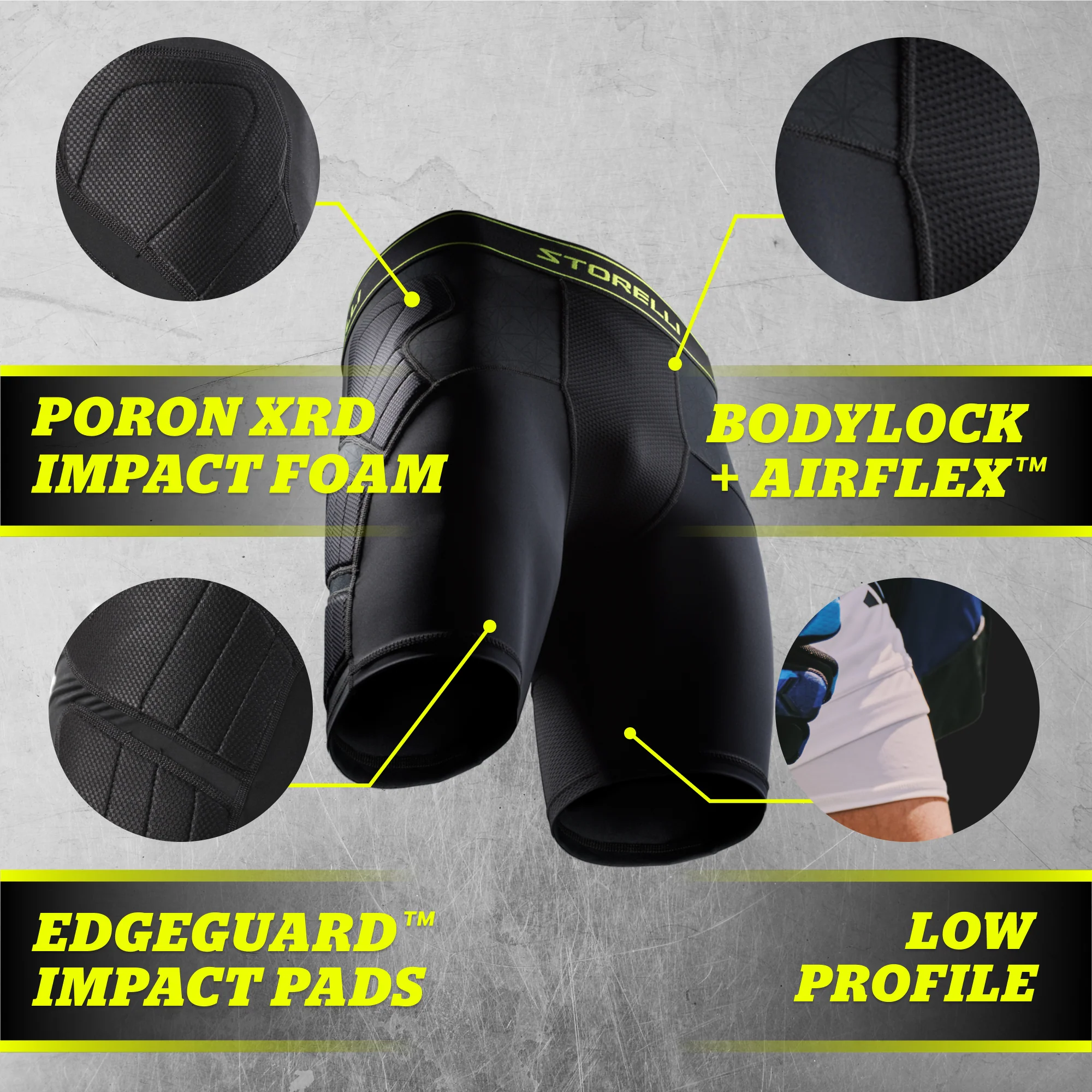 STORELLI BODYSHIELD IMPACT SLIDERS JUNIOR (LIGHTLY PADDED)