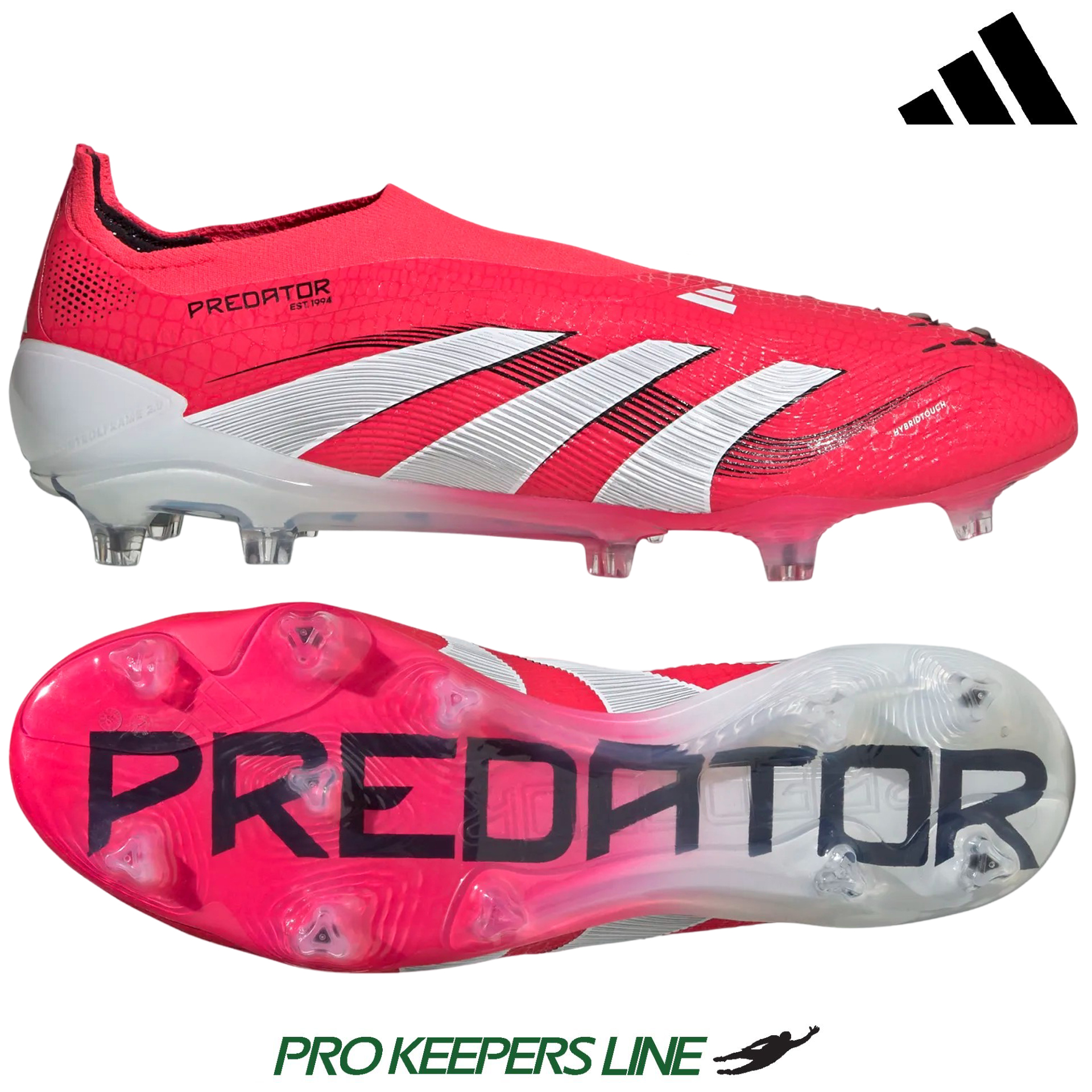ADIDAS PREDATOR ELITE LL FG LUCID RED/WHITE/BLACK | UK 10.5 (US 11 / EU ...