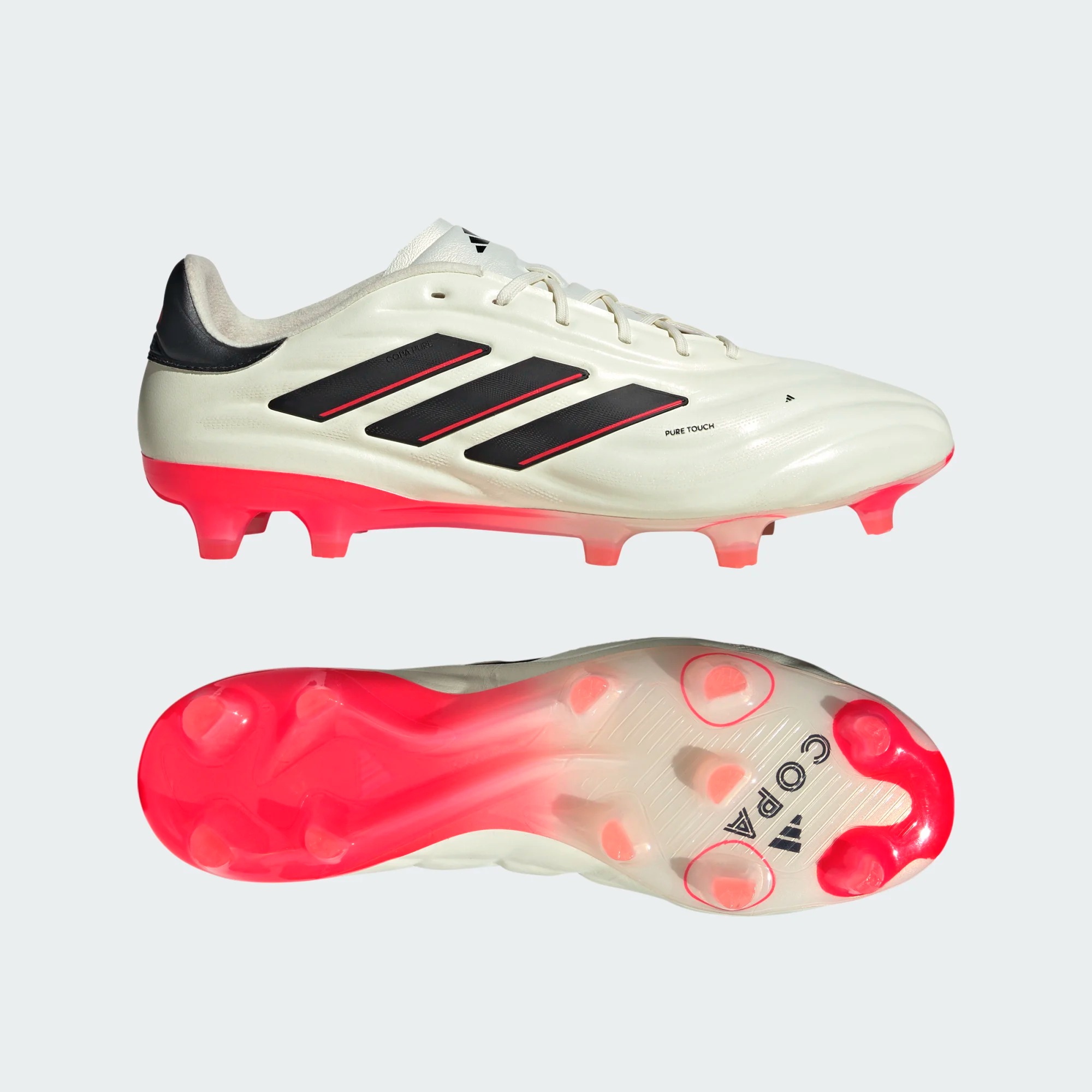 ADIDAS COPA PURE ELITE FG IVORY/CORE BLACK/SOLAR RED UK (US